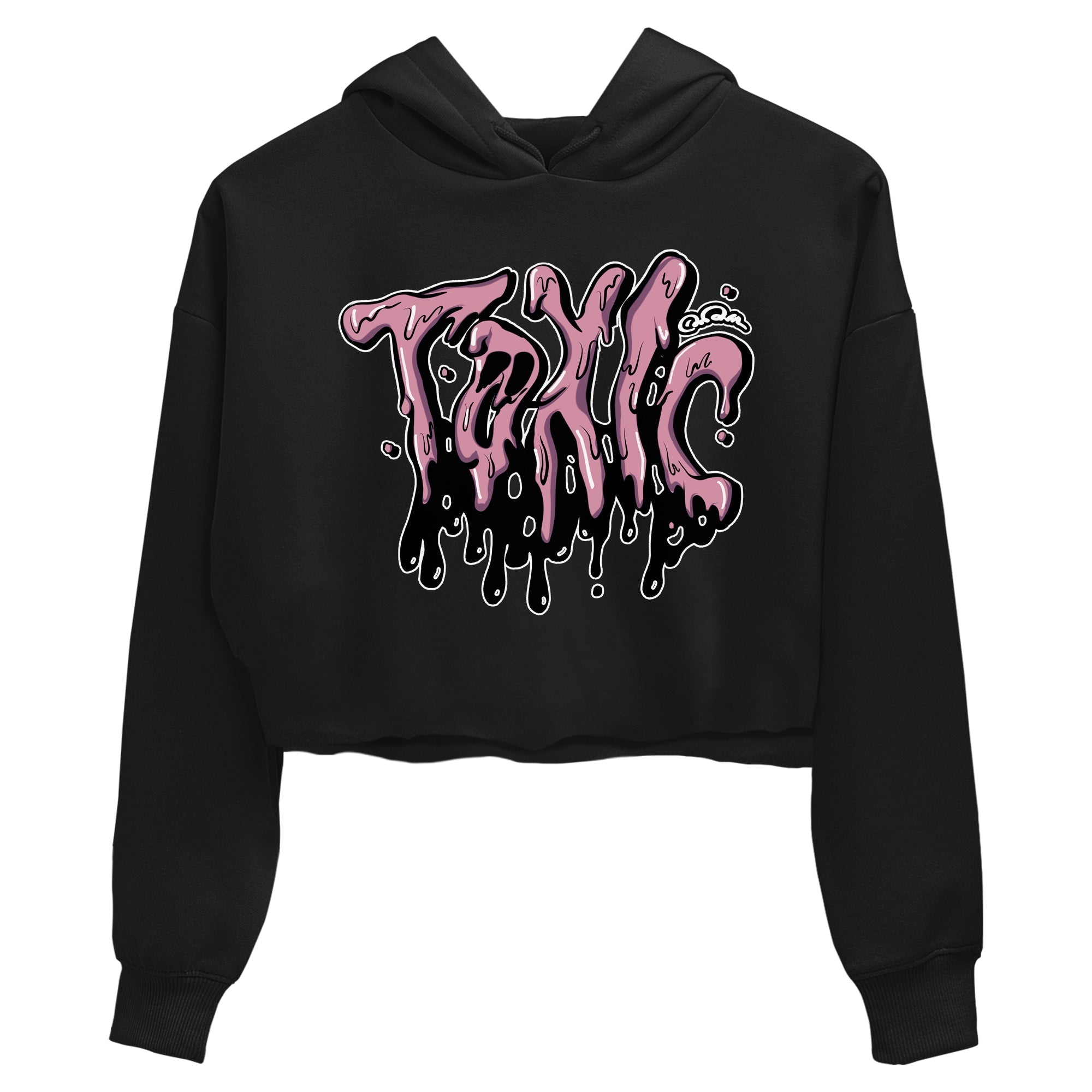Air Jordan 1 Mauve shirt to match jordans Toxic crew neck streetwear t-shirt AJ1Mauve Drip Gear Zone Black 2 Crop Sneaker Matching Tee