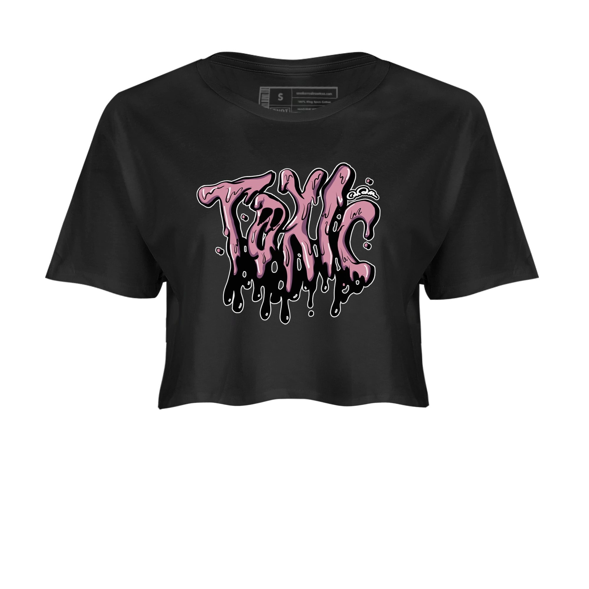 Air Jordan 1 Mauve shirt to match jordans Toxic crew neck streetwear t-shirt AJ1Mauve Drip Gear Zone Black 2 Crop Sneaker Matching Tee