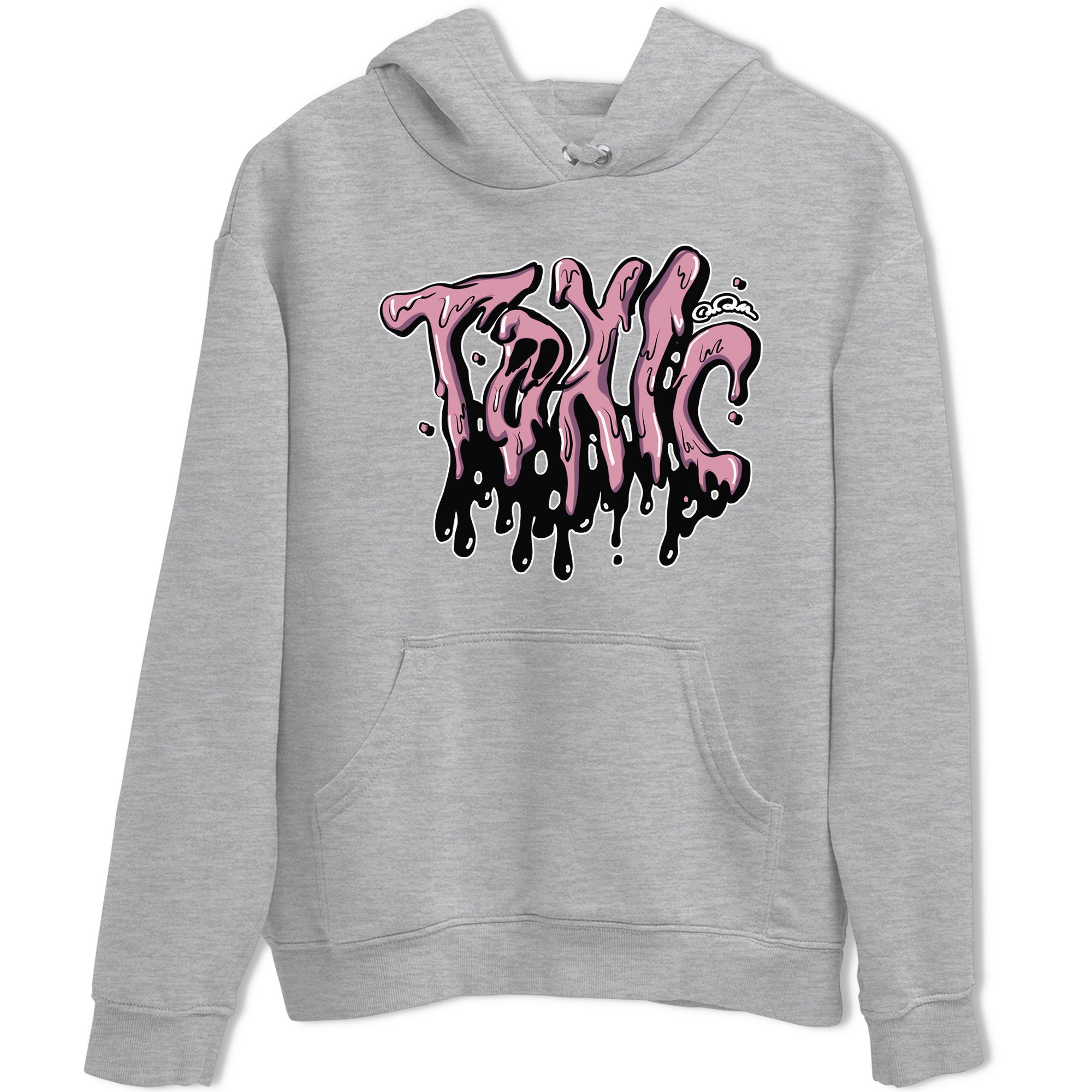 Air Jordan 1 Mauve shirt to match jordans Toxic crew neck streetwear t-shirt AJ1Mauve Drip Gear Zone Unisex Heather Grey 2 Sneaker Matching Tee