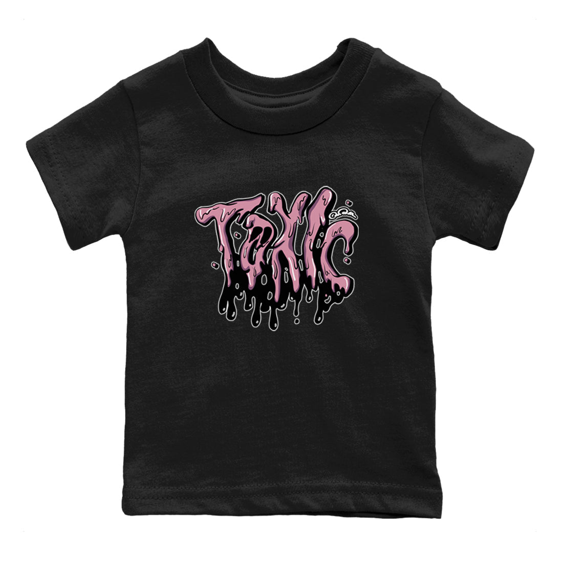 Air Jordan 1 Mauve shirt to match jordans Toxic crew neck streetwear t-shirt AJ1Mauve Drip Gear Zone Baby Toddler Black 2 Sneaker Matching Tee