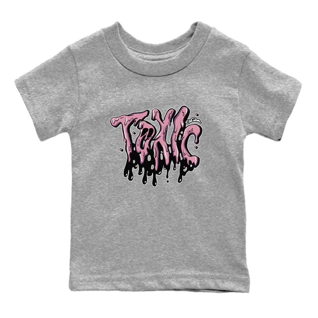 Air Jordan 1 Mauve shirt to match jordans Toxic crew neck streetwear t-shirt AJ1Mauve Drip Gear Zone Baby Toddler Heather Grey 2 Sneaker Matching Tee