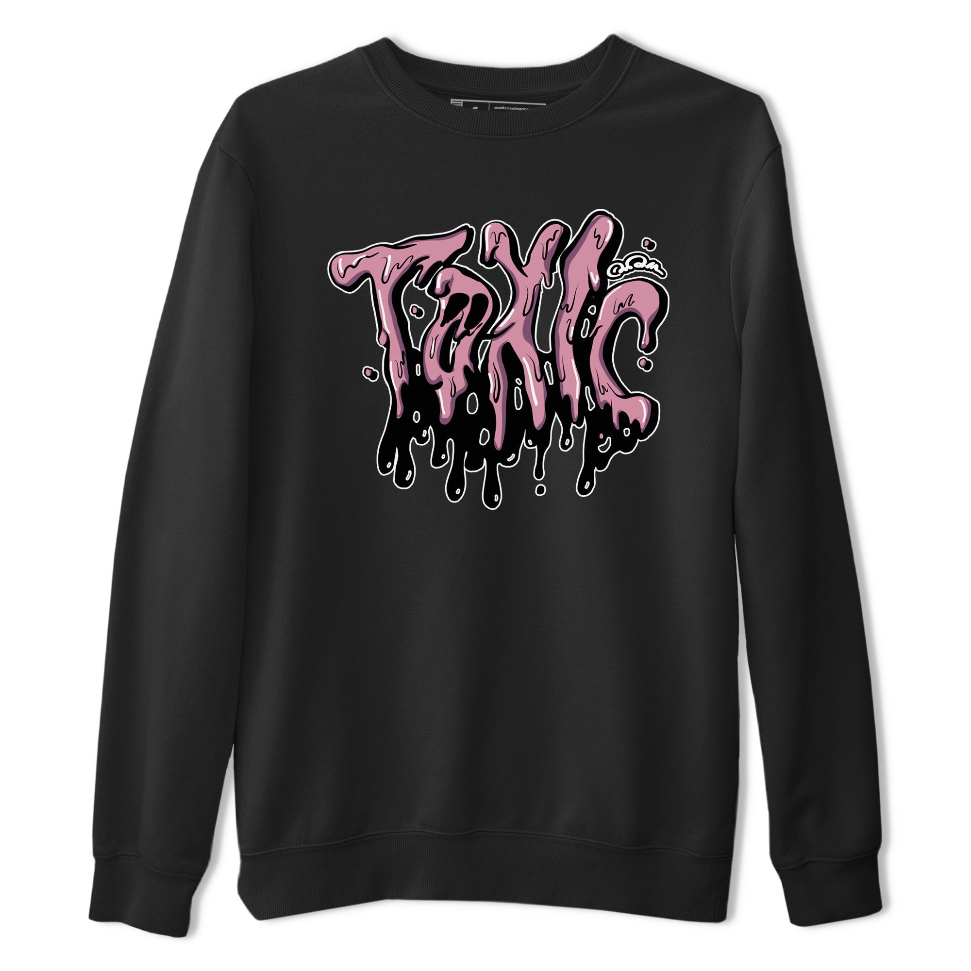 Air Jordan 1 Mauve shirt to match jordans Toxic crew neck streetwear t-shirt AJ1Mauve Drip Gear Zone Unisex Black 2 Sneaker Matching Tee