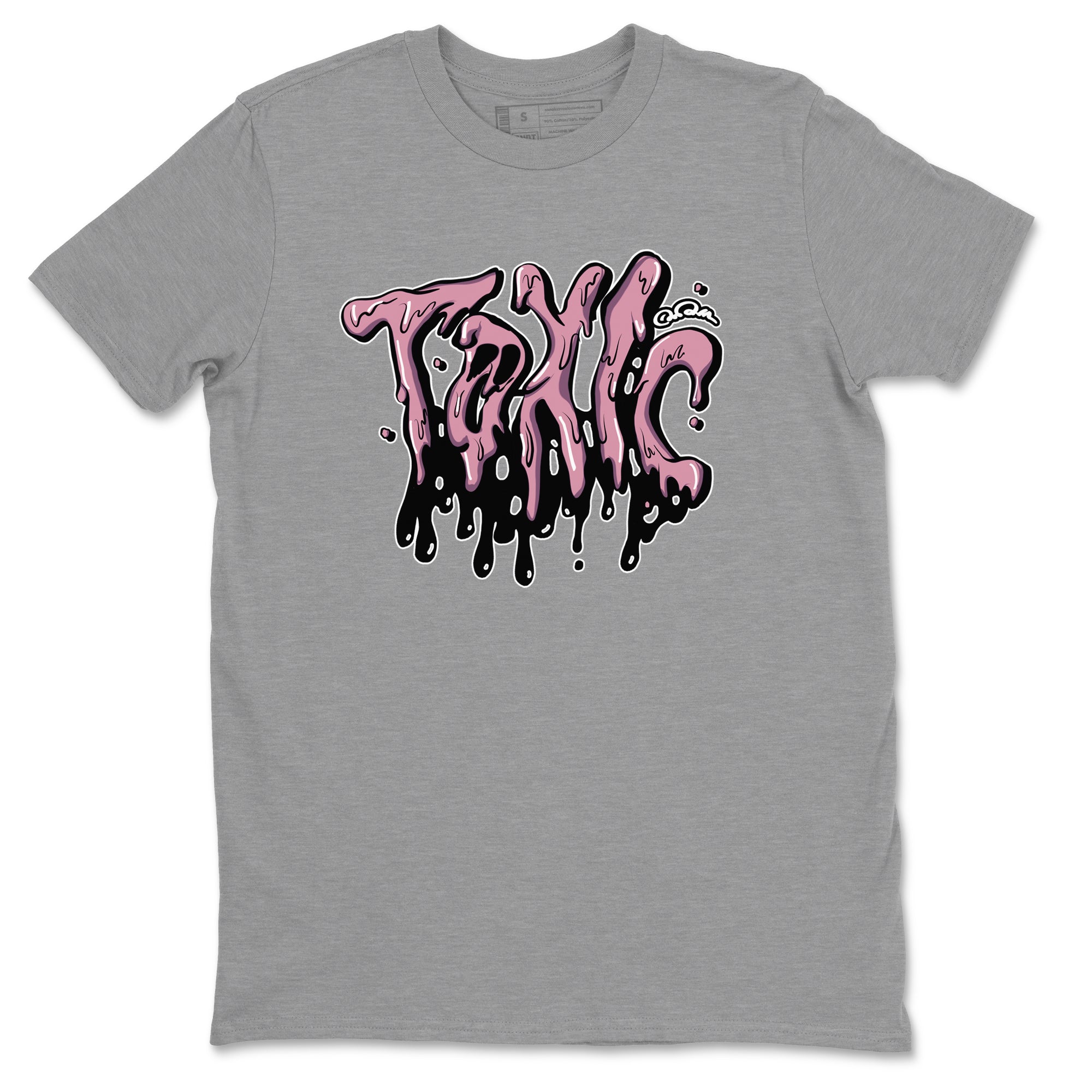 Air Jordan 1 Mauve shirt to match jordans Toxic crew neck streetwear t-shirt AJ1Mauve Drip Gear Zone Unisex Heather Grey 2 Sneaker Matching Tee