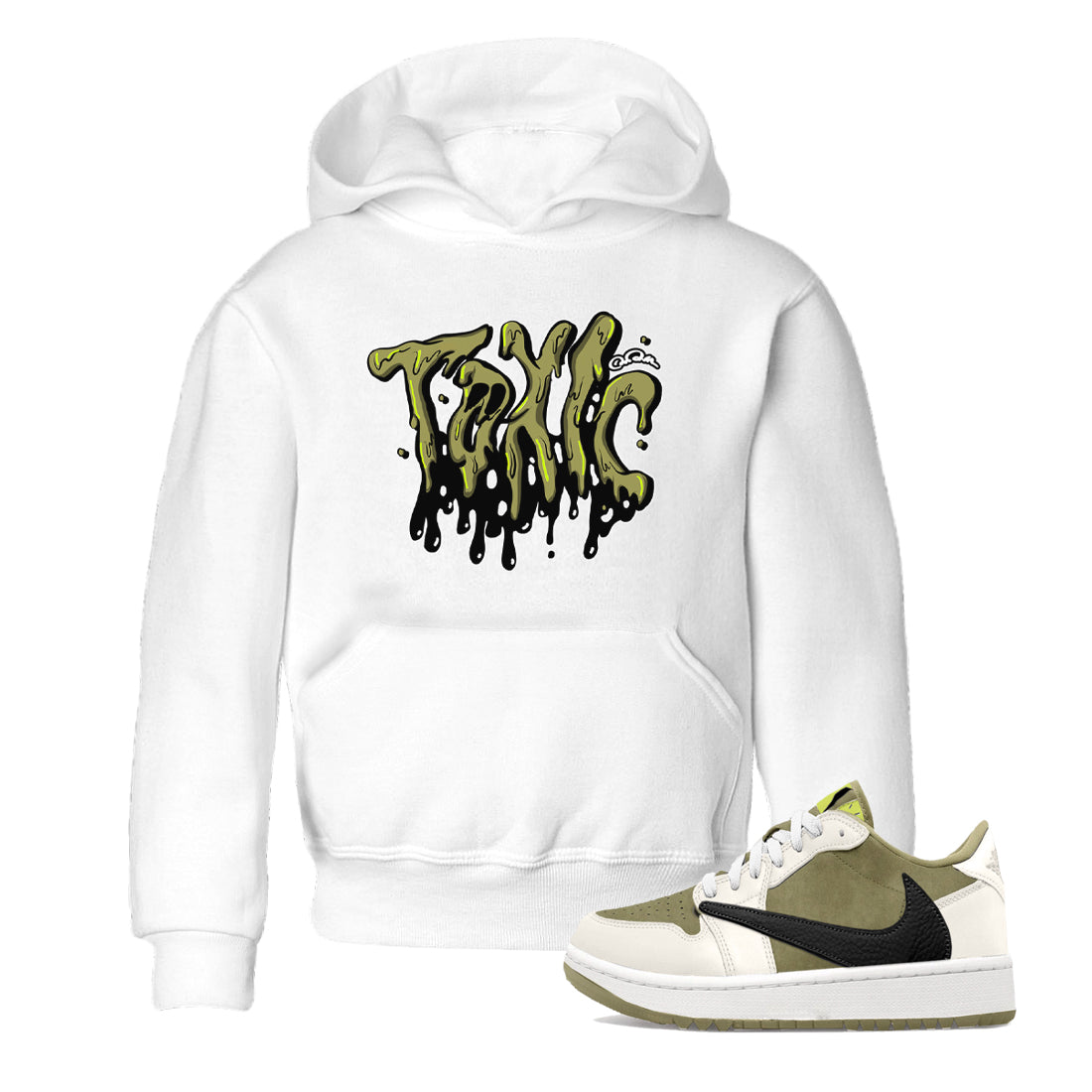 Air Jordan 1 Travis Scott Golf shirt to match jordans Toxic Streetwear Sneaker Shirt AJ1 lowTravis Scott Golf Drip Gear Zone Sneaker Matching Clothing Baby Toddler White 1 T-Shirt