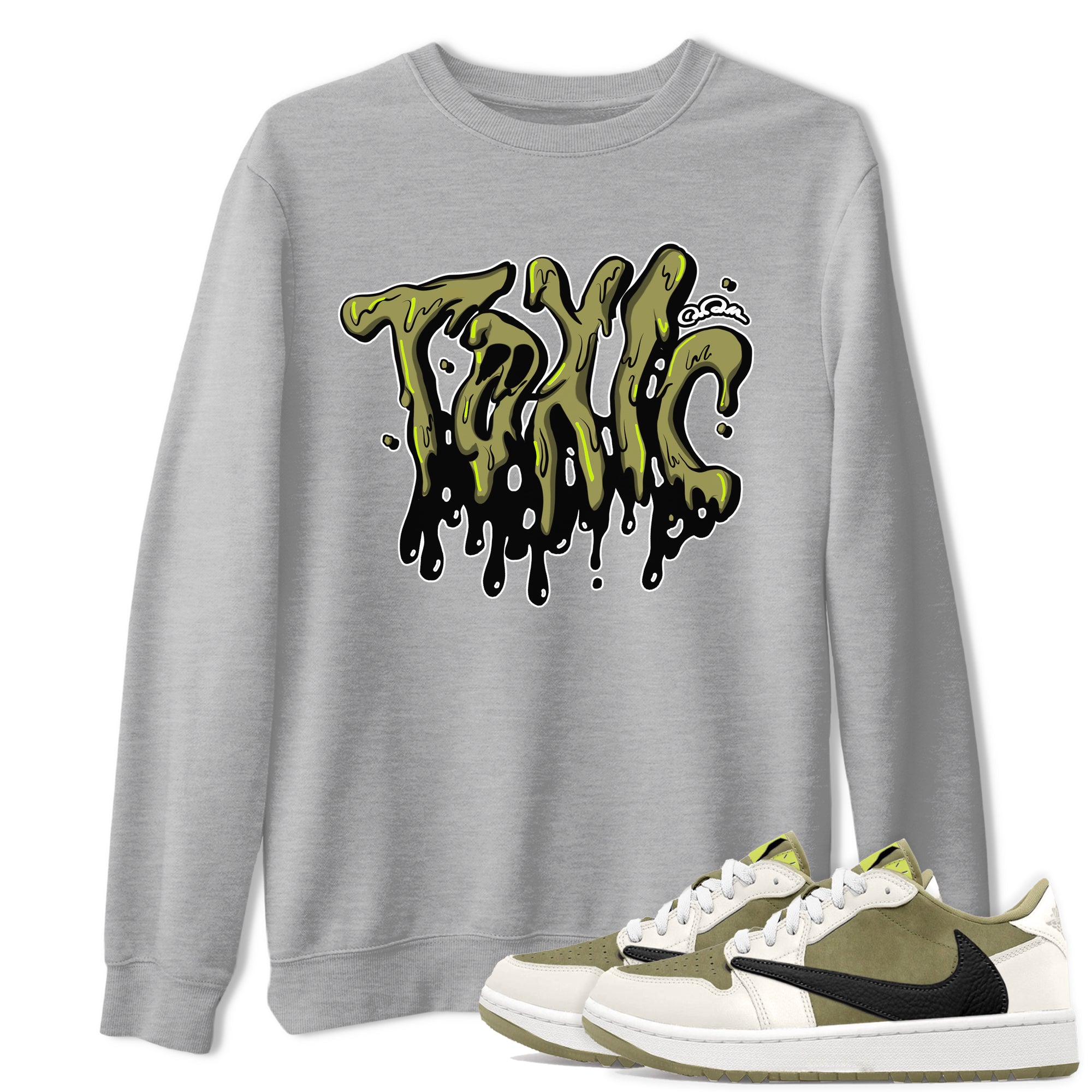 Air Jordan 1 Travis Scott Golf shirt to match jordans Toxic Streetwear Sneaker Shirt AJ1 lowTravis Scott Golf Drip Gear Zone Sneaker Matching Clothing Unisex Heather Grey 1 T-Shirt