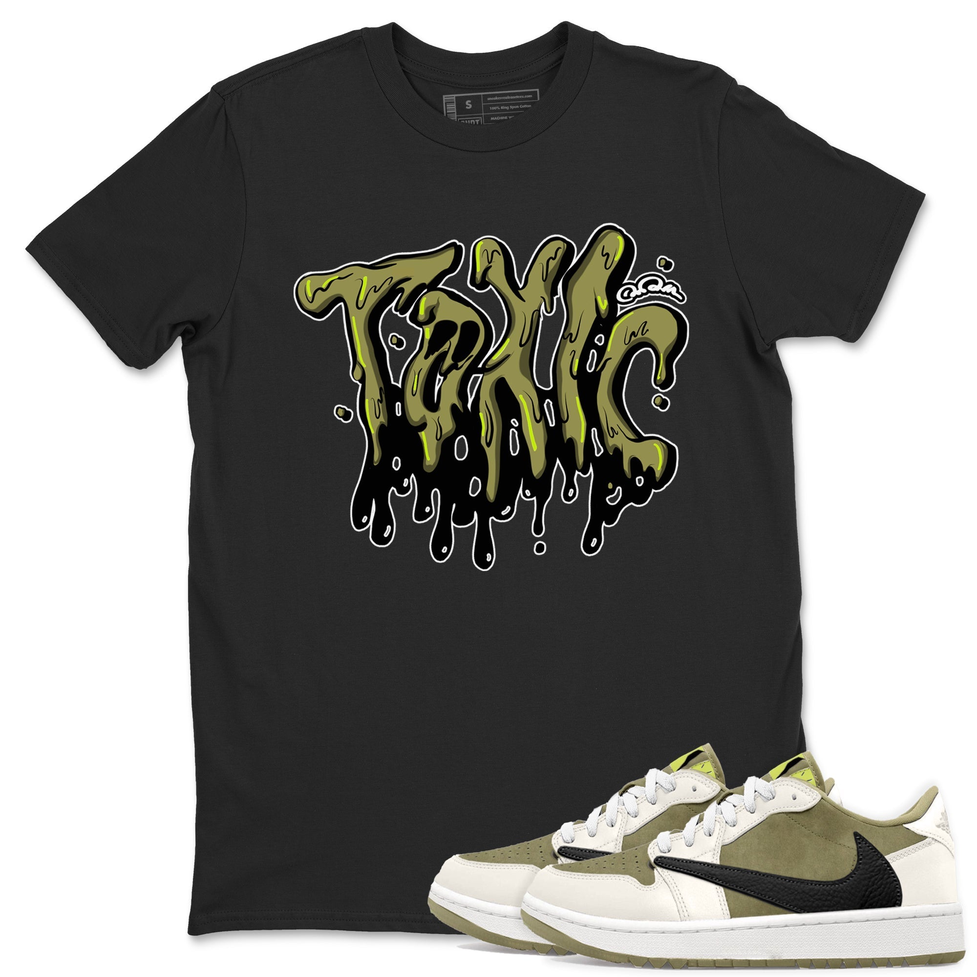 Air Jordan 1 Travis Scott Golf shirt to match jordans Toxic Streetwear Sneaker Shirt AJ1 lowTravis Scott Golf Drip Gear Zone Sneaker Matching Clothing Unisex Black 1 T-Shirt