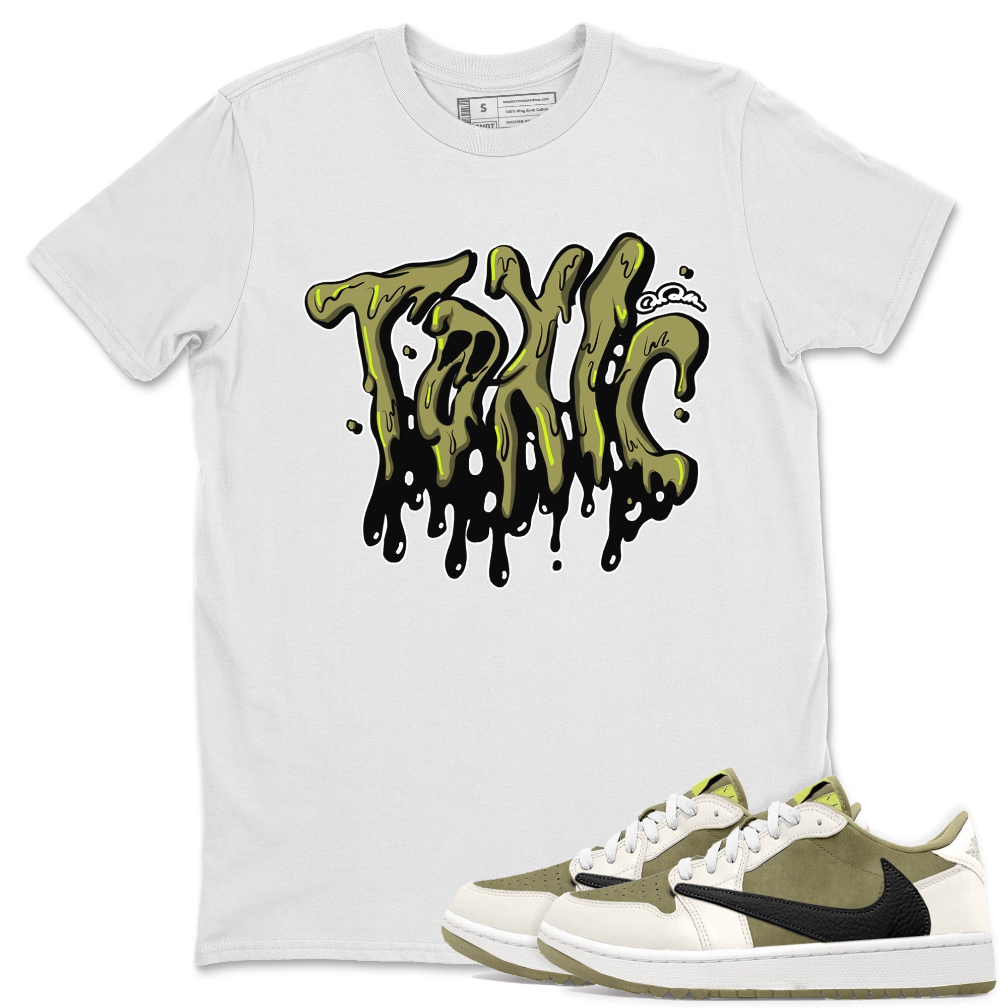 Air Jordan 1 Travis Scott Golf shirt to match jordans Toxic Streetwear Sneaker Shirt AJ1 lowTravis Scott Golf Drip Gear Zone Sneaker Matching Clothing Unisex White 1 T-Shirt