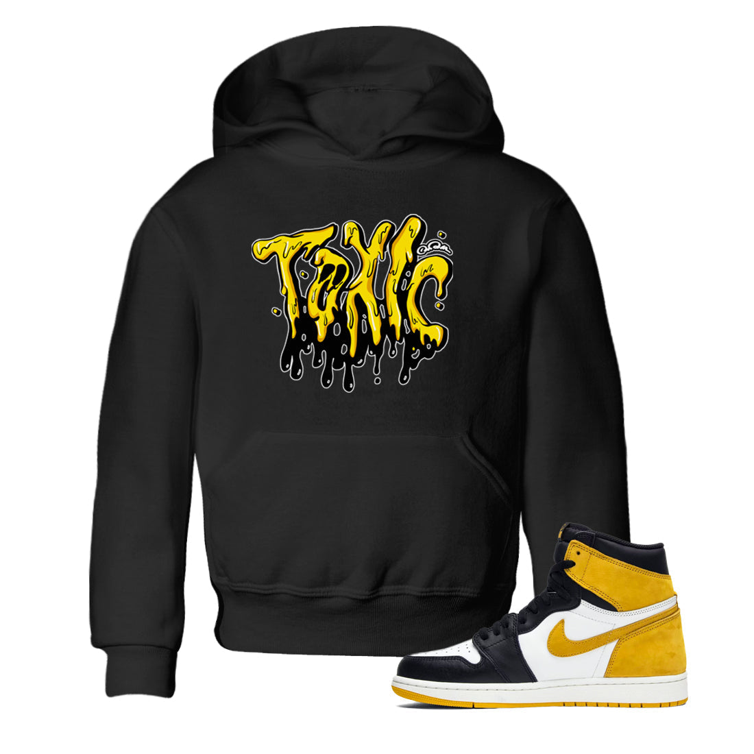 1s Yellow Ochre shirt to match jordans Toxic sneaker tees streetwear brand Air Jordan 1 Yellow Ochre Drip Gear Zone Brand baby toddler Black 1 cotton Shirt