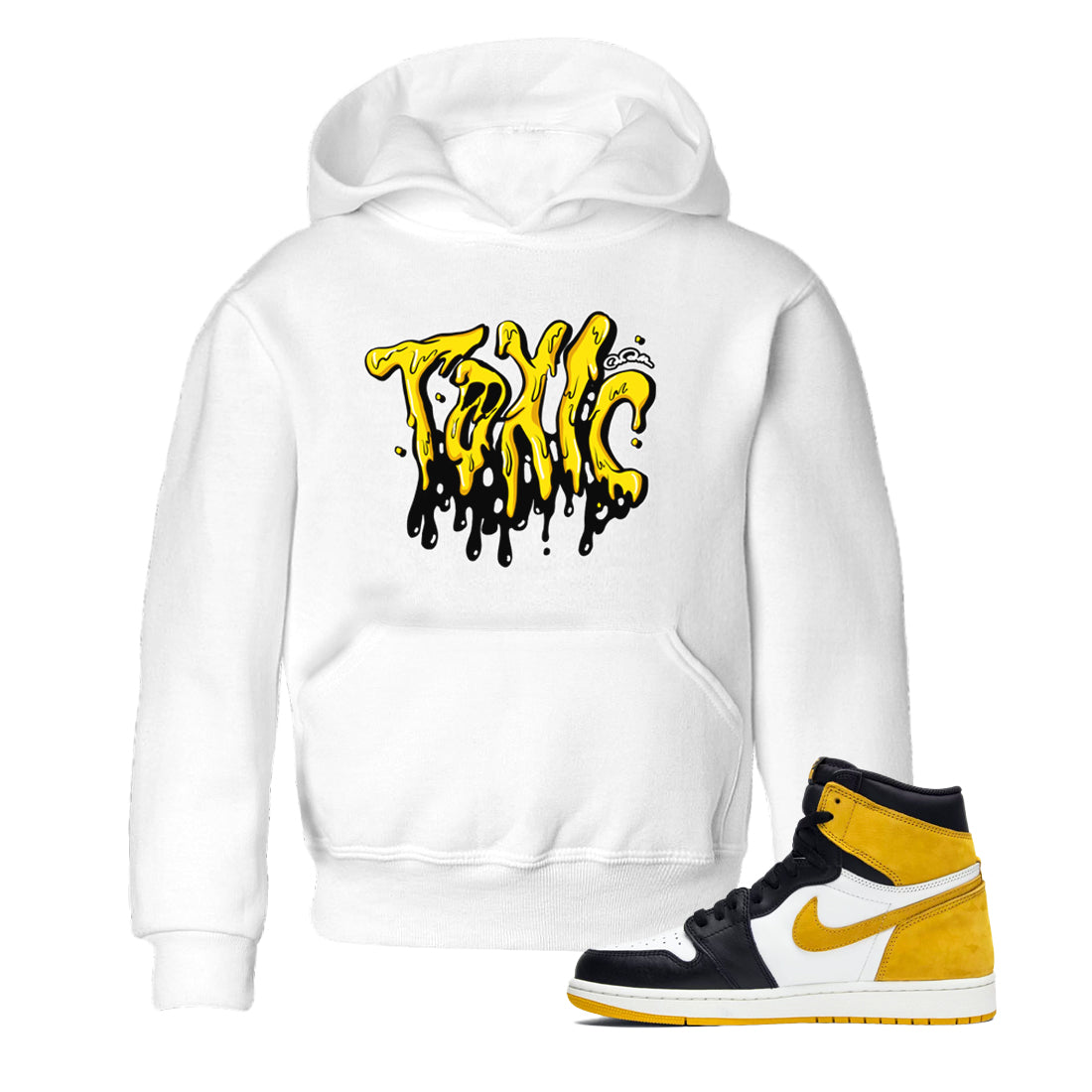 1s Yellow Ochre shirt to match jordans Toxic sneaker tees streetwear brand Air Jordan 1 Yellow Ochre Drip Gear Zone Brand baby toddler White 1 cotton Shirt