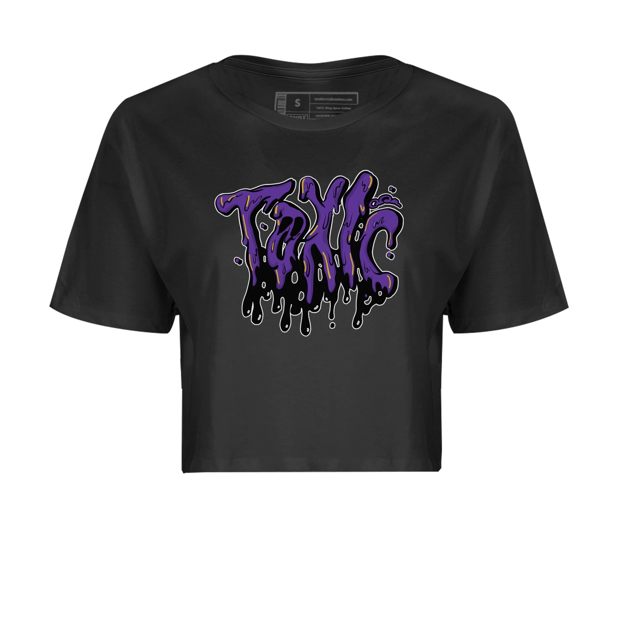 Air Jordan 12 Field Purple Sneaker Match Tees Toxic Streetwear Sneaker Shirt AJJordan 12 Lakers Sneaker Release Tees Women's Shirts Black 2