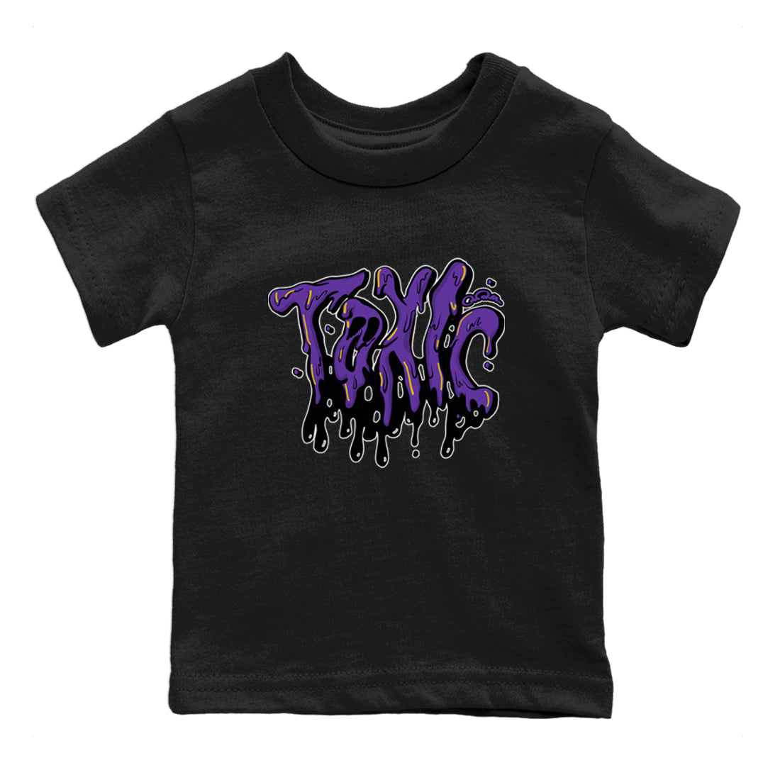 Air Jordan 12 Field Purple Sneaker Match Tees Toxic Streetwear Sneaker Shirt AJJordan 12 Lakers Sneaker Release Tees Kids Shirts Black 2