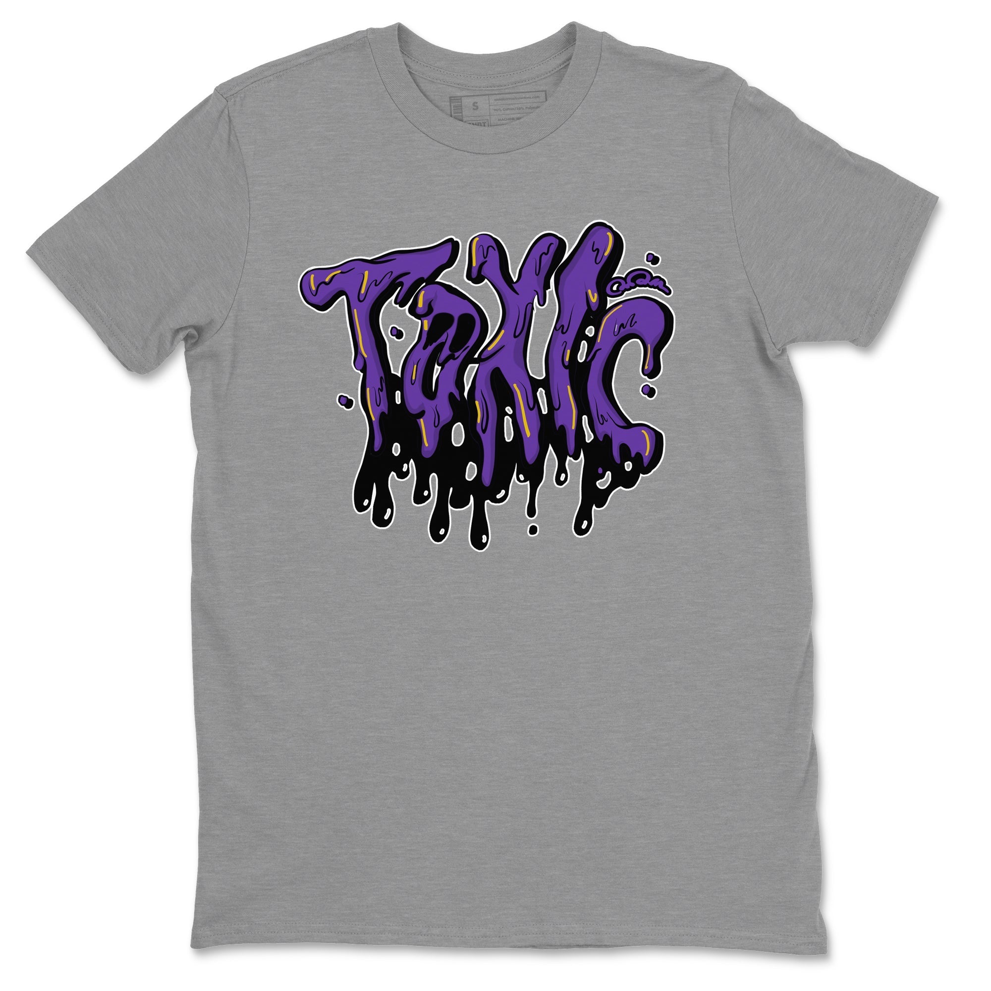 Air Jordan 12 Field Purple Sneaker Match Tees Toxic Streetwear Sneaker Shirt AJJordan 12 Lakers Sneaker Release Tees Unisex Shirts Heather Grey 2