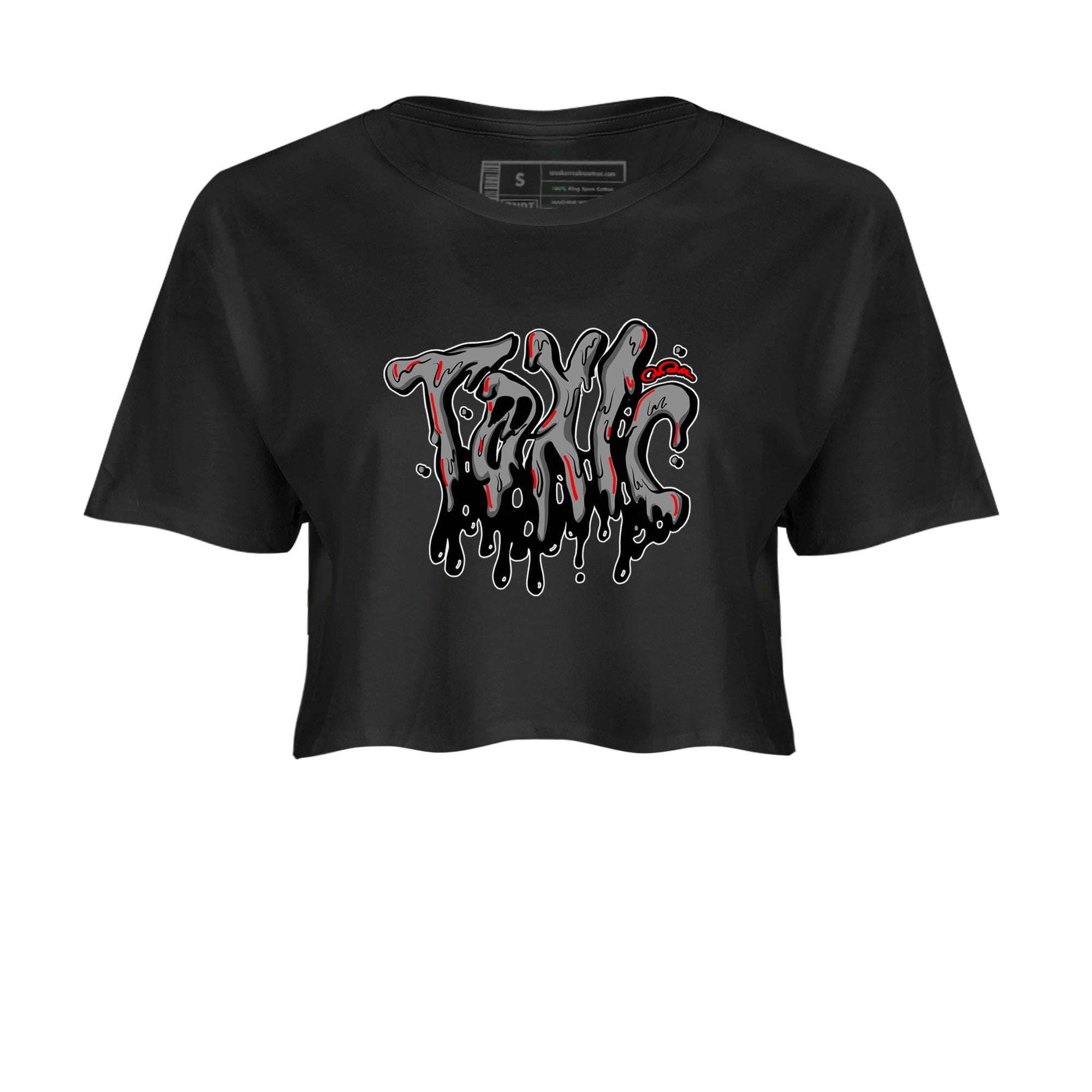 Air Jordan 4 Bred Reimagined shirt to match jordans Toxic sneaker tees AJ4 Bred Reimagined Drip Gear Zone Black 2 crop length shirt