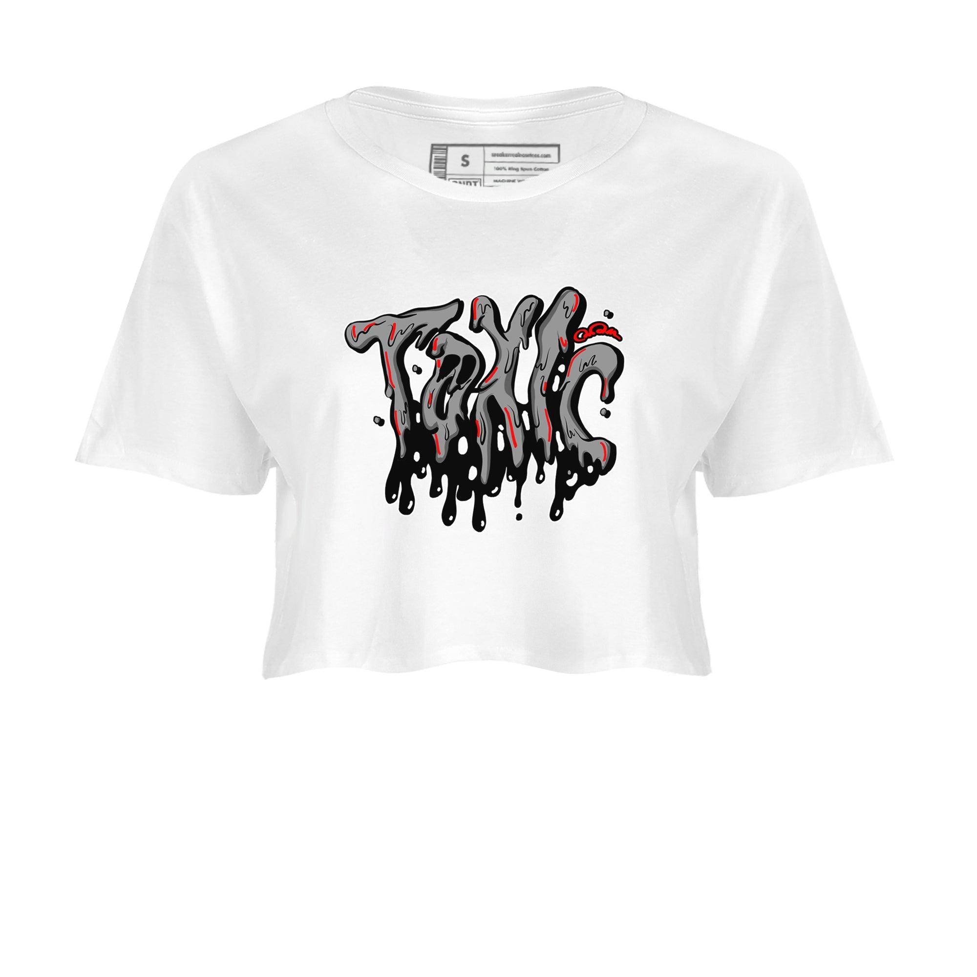 Air Jordan 4 Bred Reimagined shirt to match jordans Toxic sneaker tees AJ4 Bred Reimagined Drip Gear Zone White 2 crop length shirt