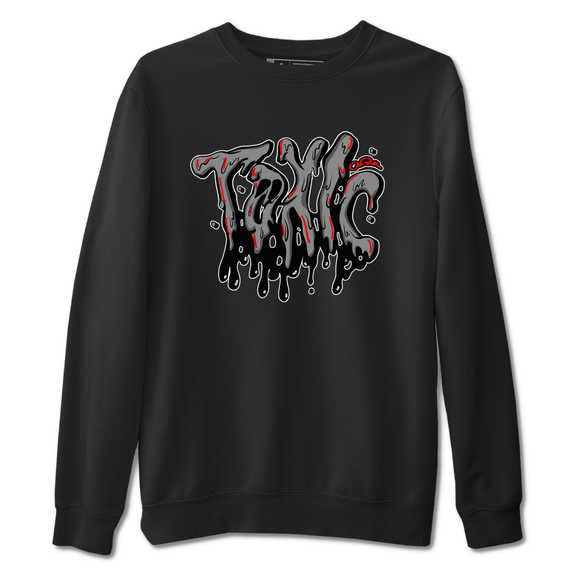 Air Jordan 4 Bred Reimagined shirt to match jordans Toxic sneaker tees AJ4 Bred Reimagined Drip Gear Zone unisex cotton Black 2 crew neck shirt