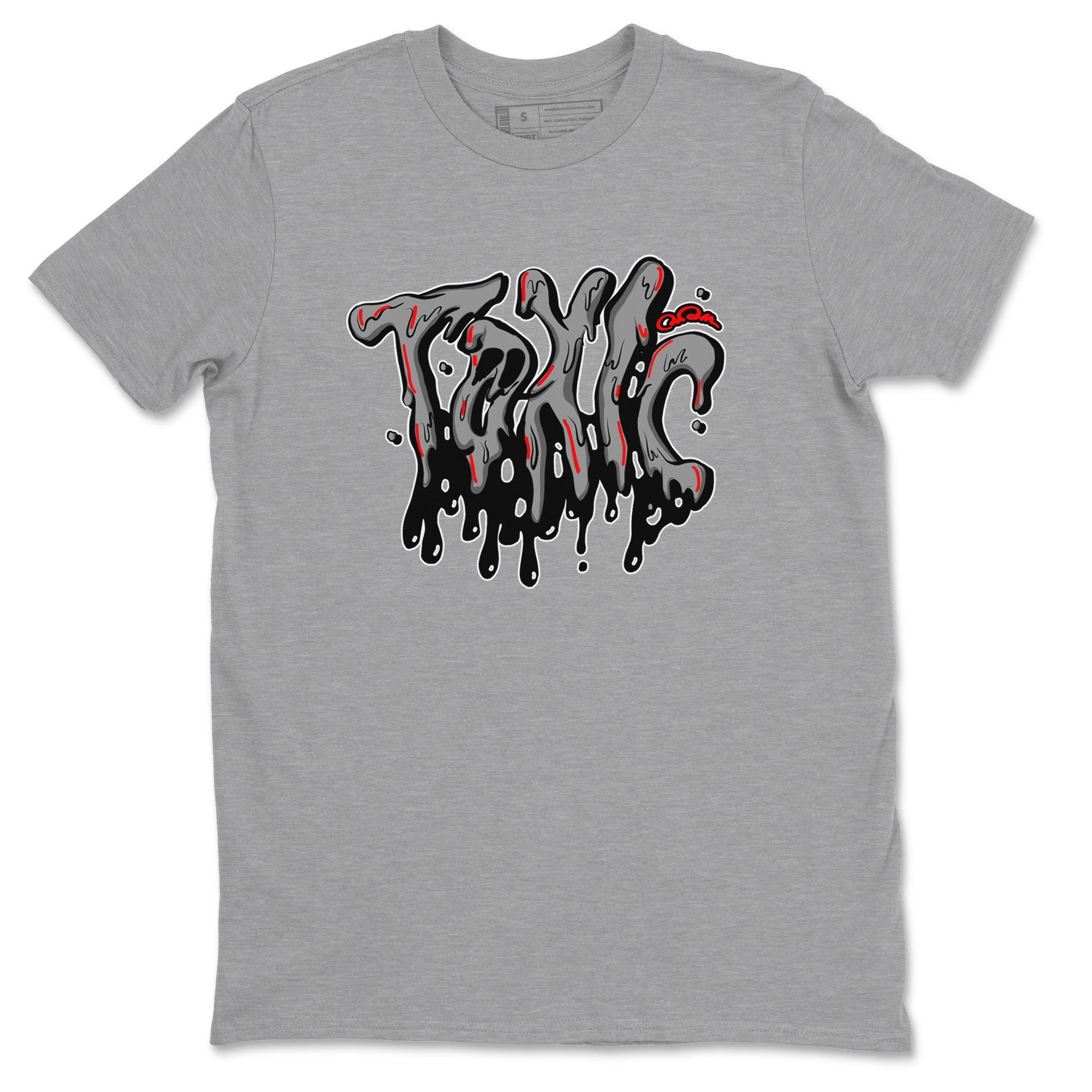 Air Jordan 4 Bred Reimagined shirt to match jordans Toxic sneaker tees AJ4 Bred Reimagined Drip Gear Zone unisex cotton Heather Grey 2 crew neck shirt