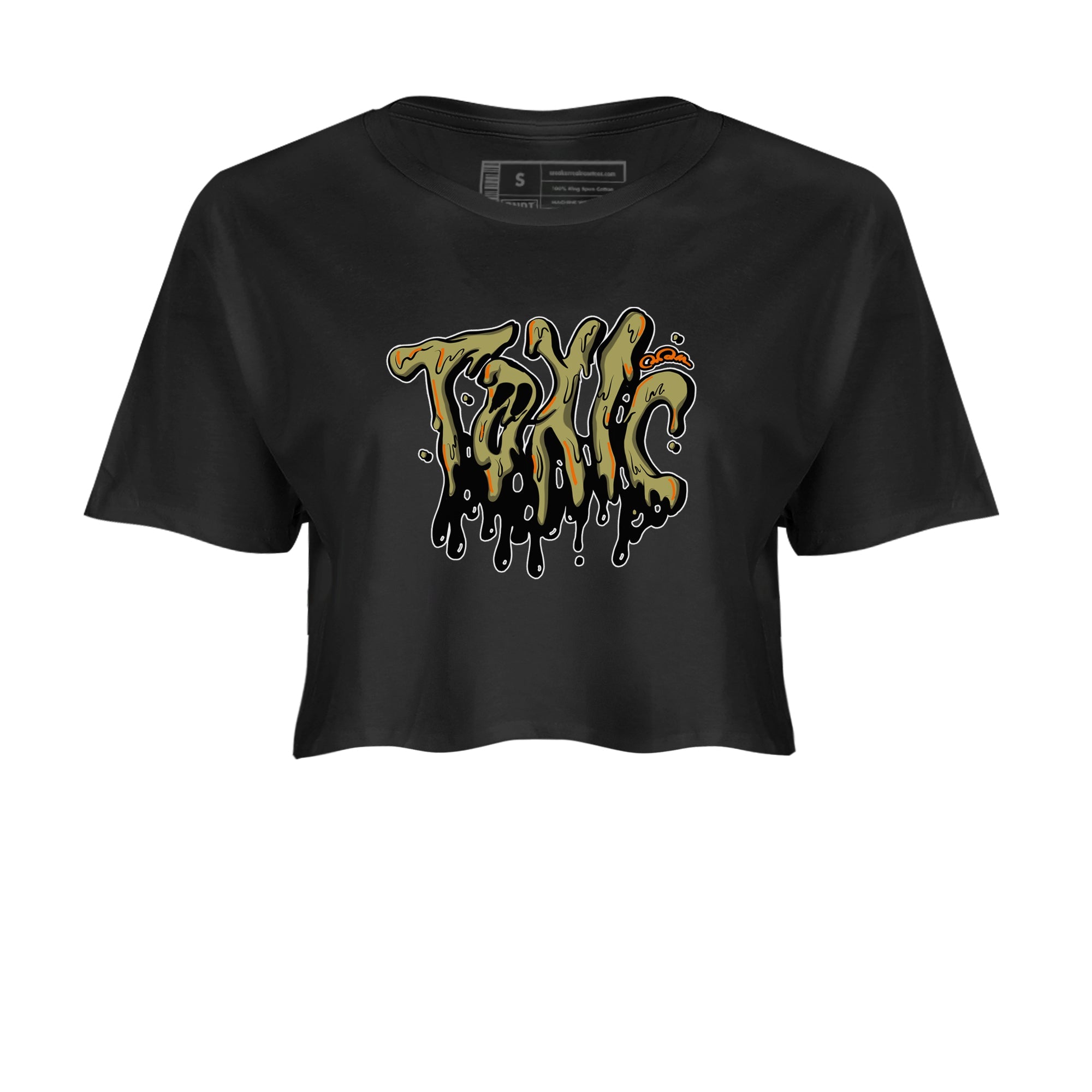 Air Jordan 5 Olive shirt to match jordans Toxic sneaker tees AJ5 Olive Drip Gear Zone Black 2 crop length shirt