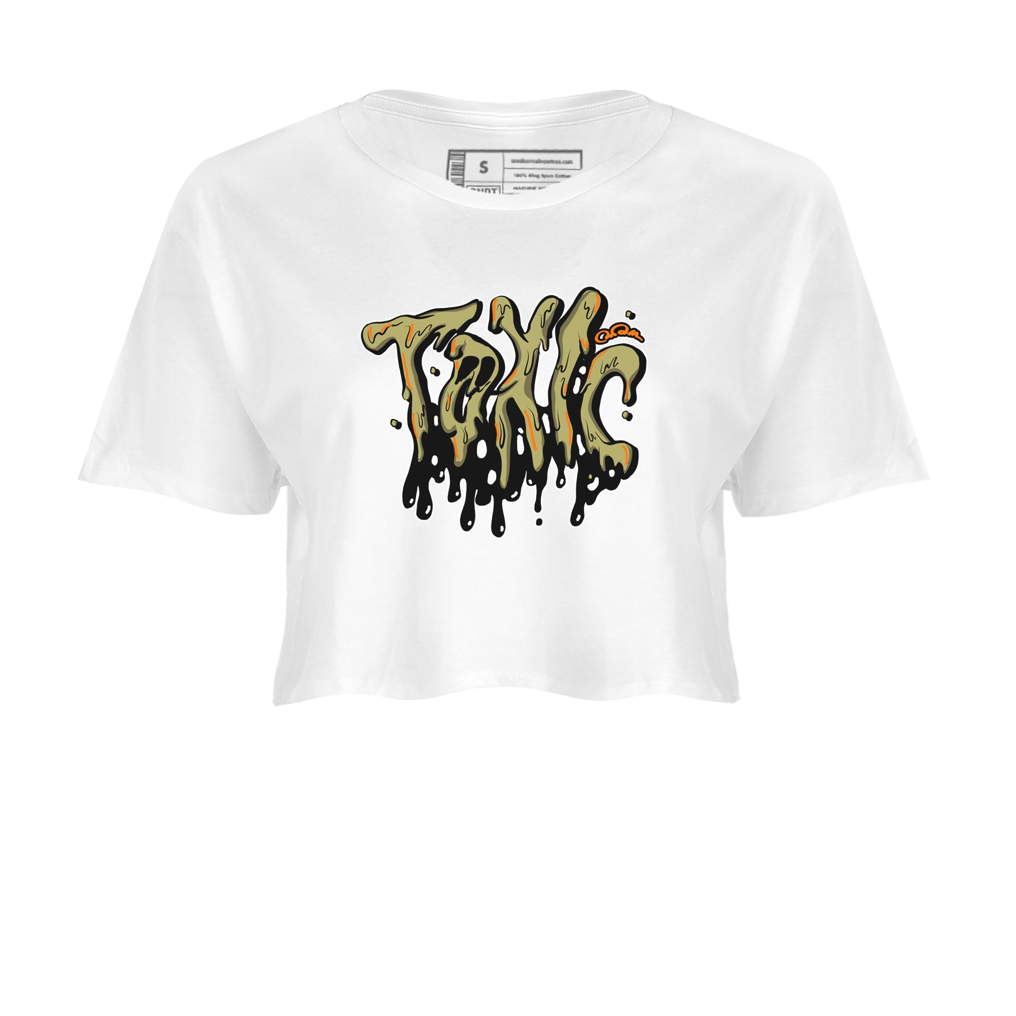 Air Jordan 5 Olive shirt to match jordans Toxic sneaker tees AJ5 Olive Drip Gear Zone White 2 crop length shirt