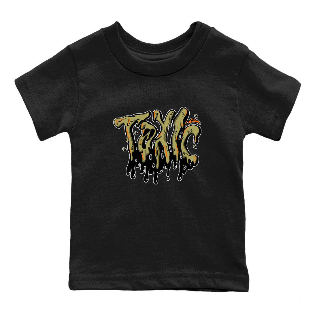 Air Jordan 5 Olive shirt to match jordans Toxic sneaker tees AJ5 Olive Drip Gear Zone baby toddler Black 2 cotton Shirt