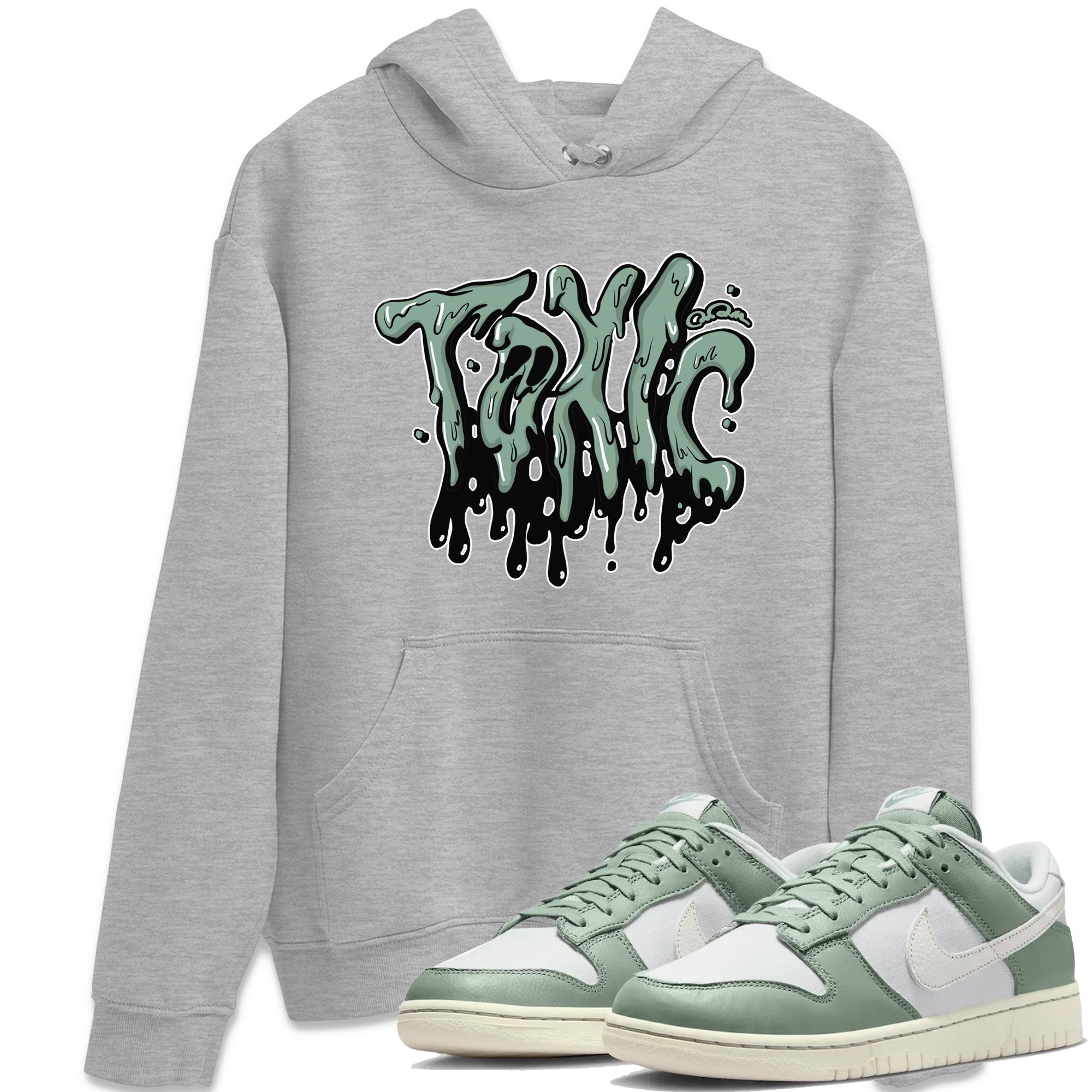 Dunk Mica Green Sneaker Match Tees Toxic Streetwear Sneaker Shirt Dunk Low Mica Green Sneaker Release Tees Unisex Shirts Heather Grey 1