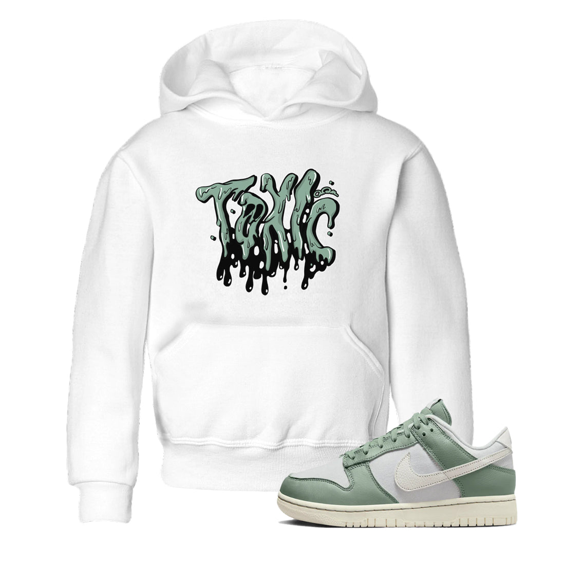 Dunk Mica Green Sneaker Match Tees Toxic Streetwear Sneaker Shirt Dunk Low Mica Green Sneaker Release Tees Kids Shirts White 1