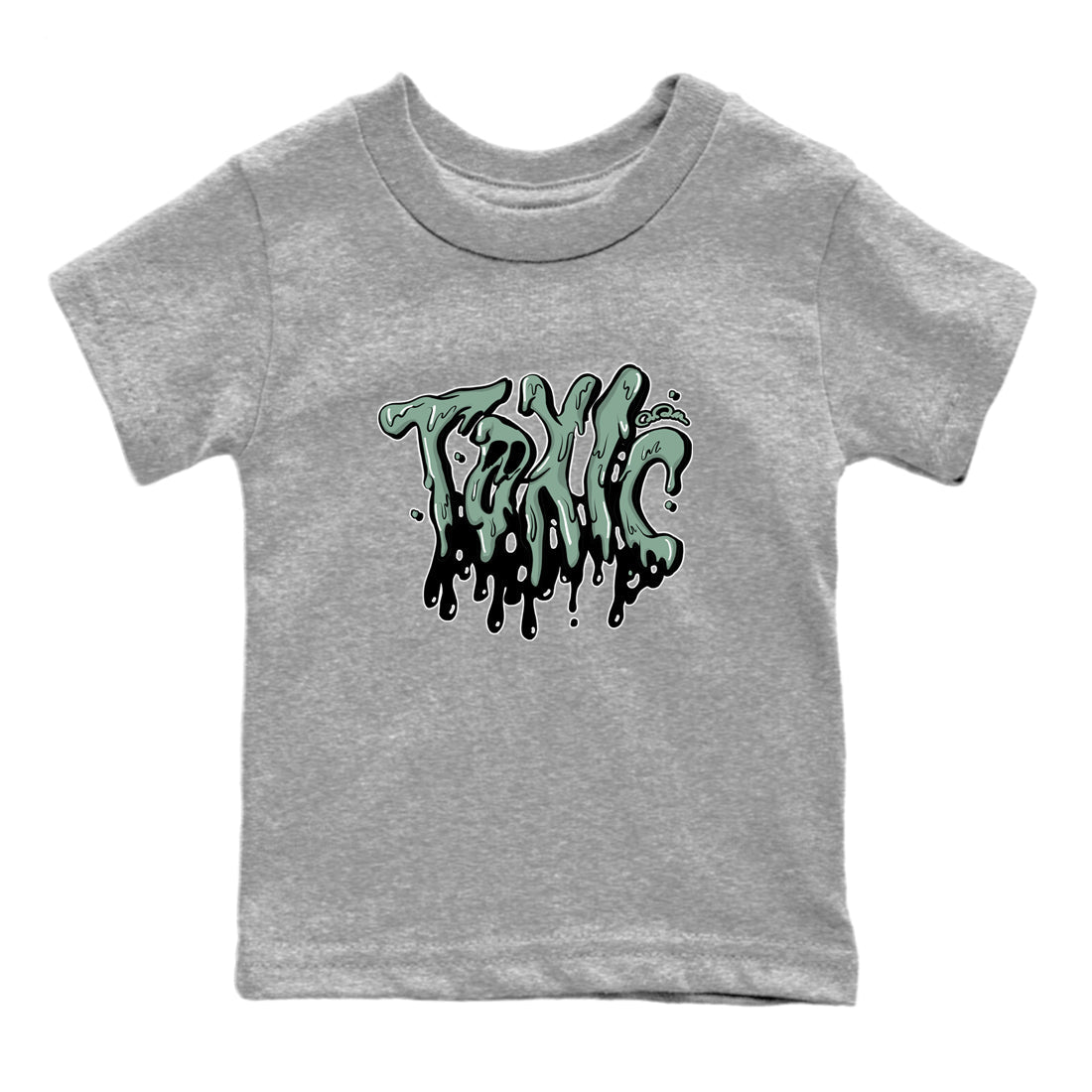 Dunk Mica Green Sneaker Match Tees Toxic Streetwear Sneaker Shirt Dunk Low Mica Green Sneaker Release Tees Kids Shirts Heather Grey 2