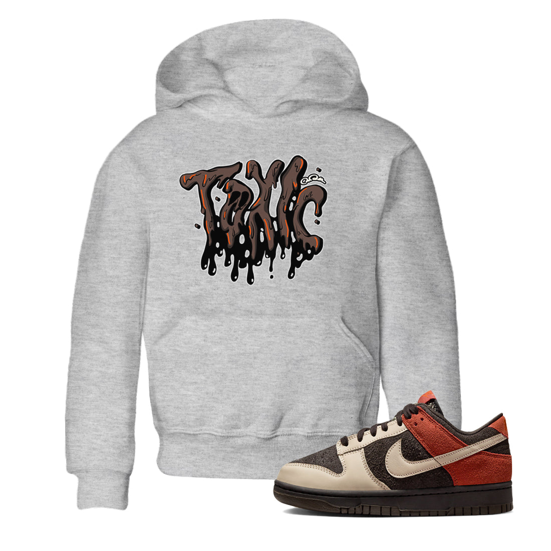 Dunk Red Panda shirt to match jordans Toxic sneaker tees Nike Dunk LowRed Panda Drip Gear Zone Sneaker T-Shirts Youth and Baby Heather Grey 1 T-Shirt