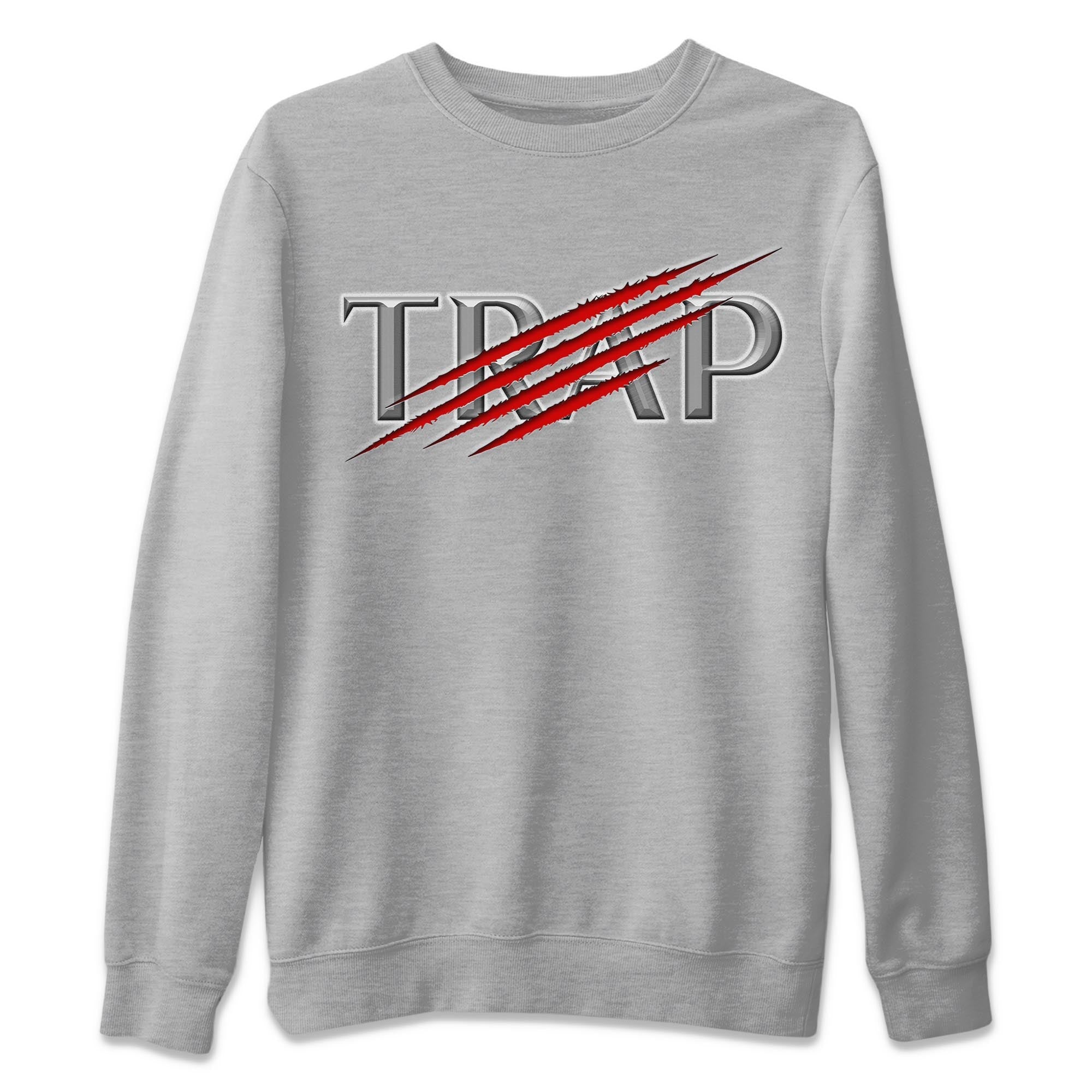 AJ13 Wolf Grey Sneaker Match Tees Trap Streetwear Sneaker Shirt Air Jordan 13 Wolf Grey Drip Gear Zone Sneaker Matching Clothing Unisex Shirts Heather Grey 2