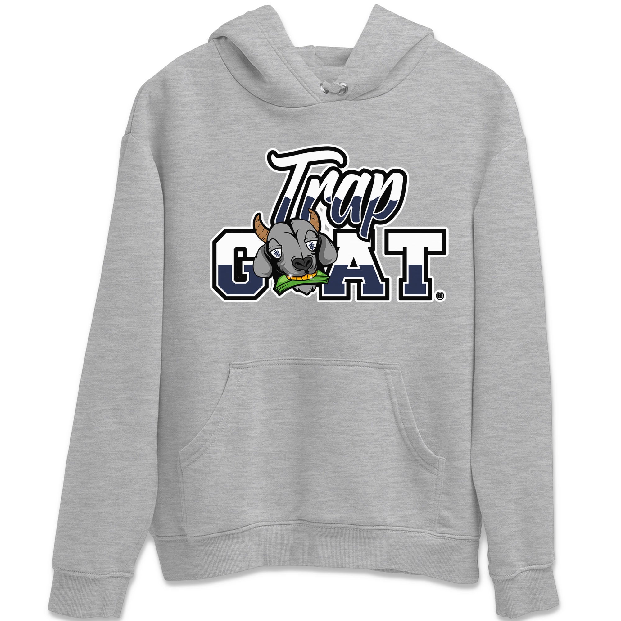 Jordan 5 Retro Georgetown shirt to match jordans Trap Goat Streetwear Sneaker Shirt Air Jordan 5 Georgetown Drip Gear Zone Sneaker Matching Clothing Unisex Heather Grey 2 T-Shirt