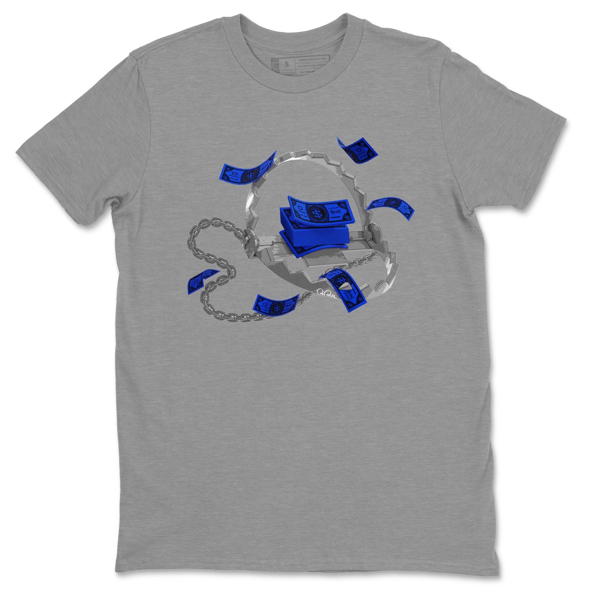 Air Jordan 14 Laney Sneaker Match Tees Trap Money Streetwear Sneaker Shirt AJ14 Laney Sneaker Release Tees Unisex Shirts Heather Grey 2