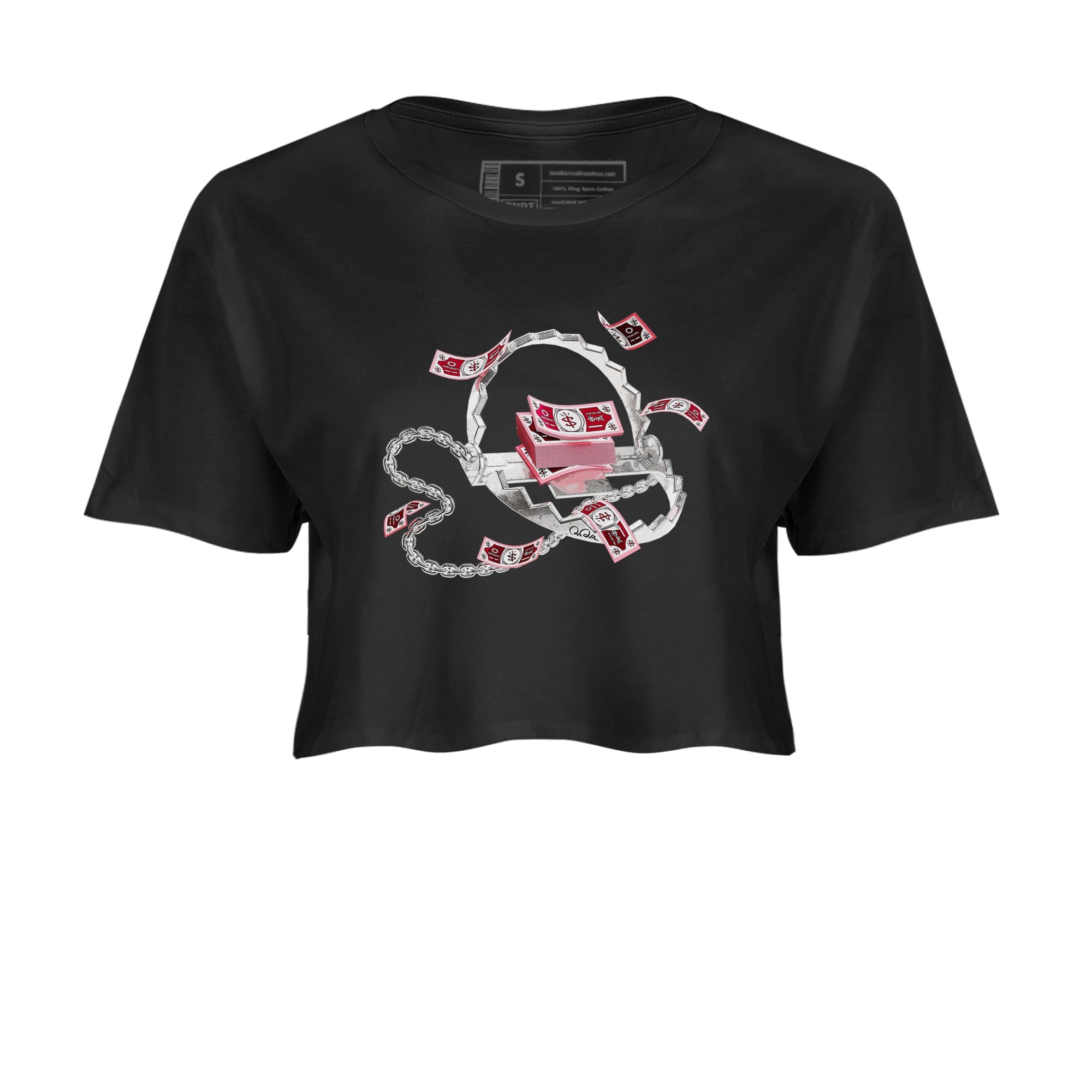 Dunk Valentines Day 2024 shirt to match jordans Trap Money sneaker tees Valentines Day Gift Drip Gear Zone Black 2 crop length shirt