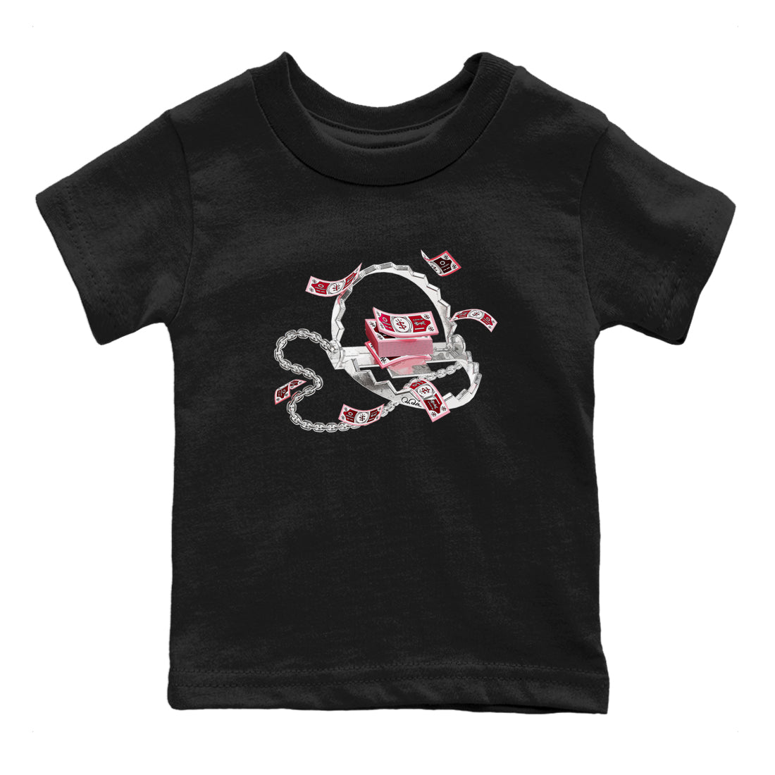 Dunk Valentines Day 2024 shirt to match jordans Trap Money sneaker tees Valentines Day Gift Drip Gear Zone baby toddler Black 2 cotton Shirt