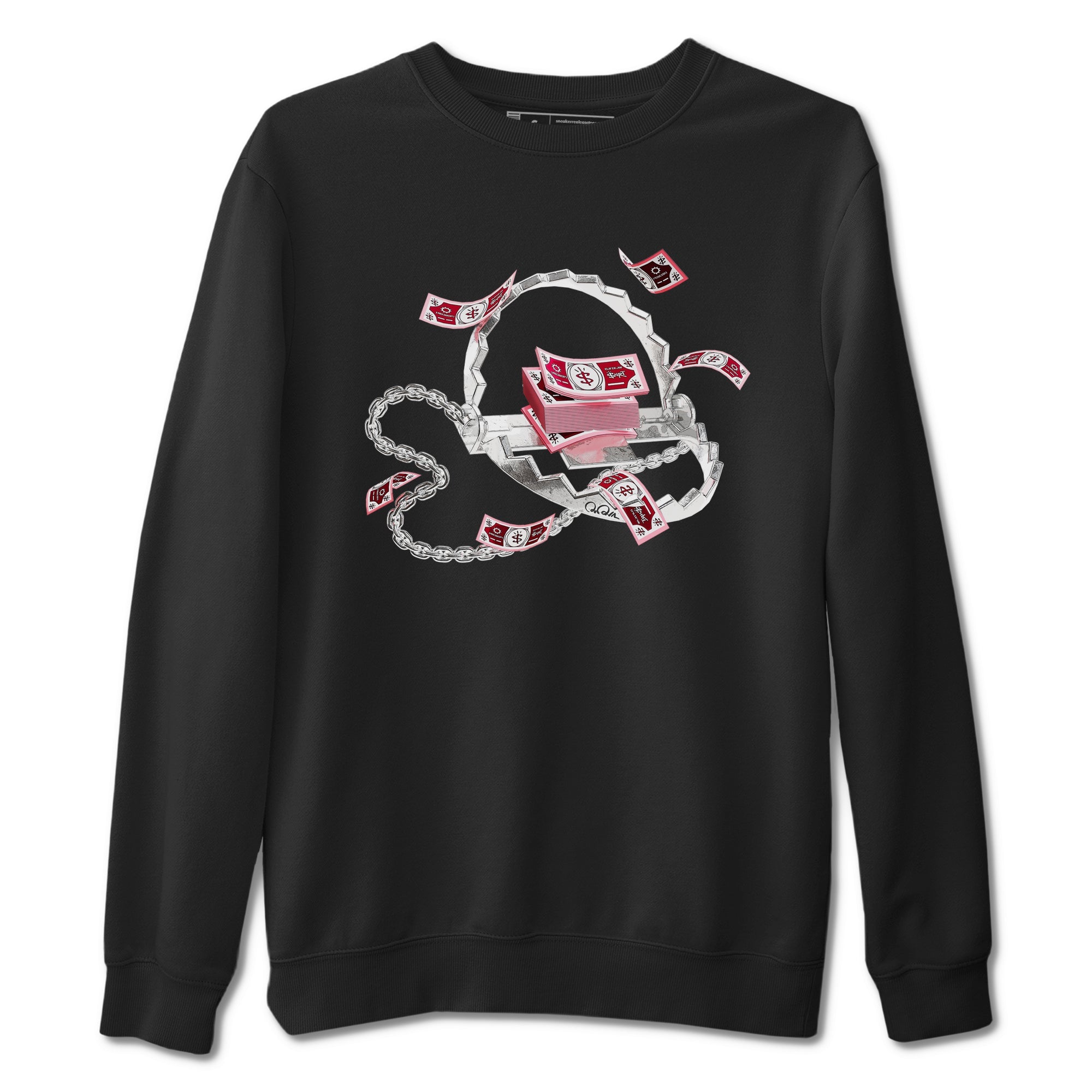 Dunk Valentines Day 2024 shirt to match jordans Trap Money sneaker tees Valentines Day Gift Drip Gear Zone unisex cotton Black 2 crew neck shirt