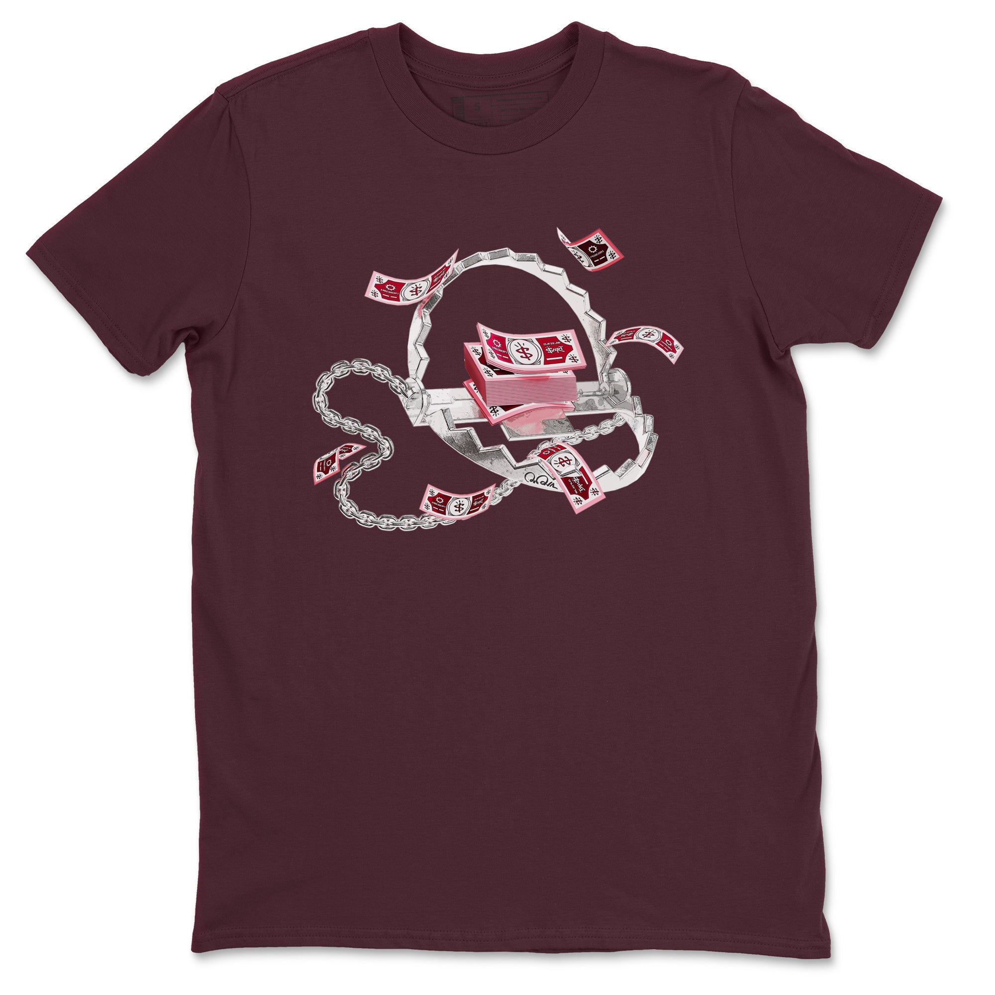 Dunk Valentines Day 2024 shirt to match jordans Trap Money sneaker tees Valentines Day Gift Drip Gear Zone unisex cotton Maroon 2 crew neck shirt