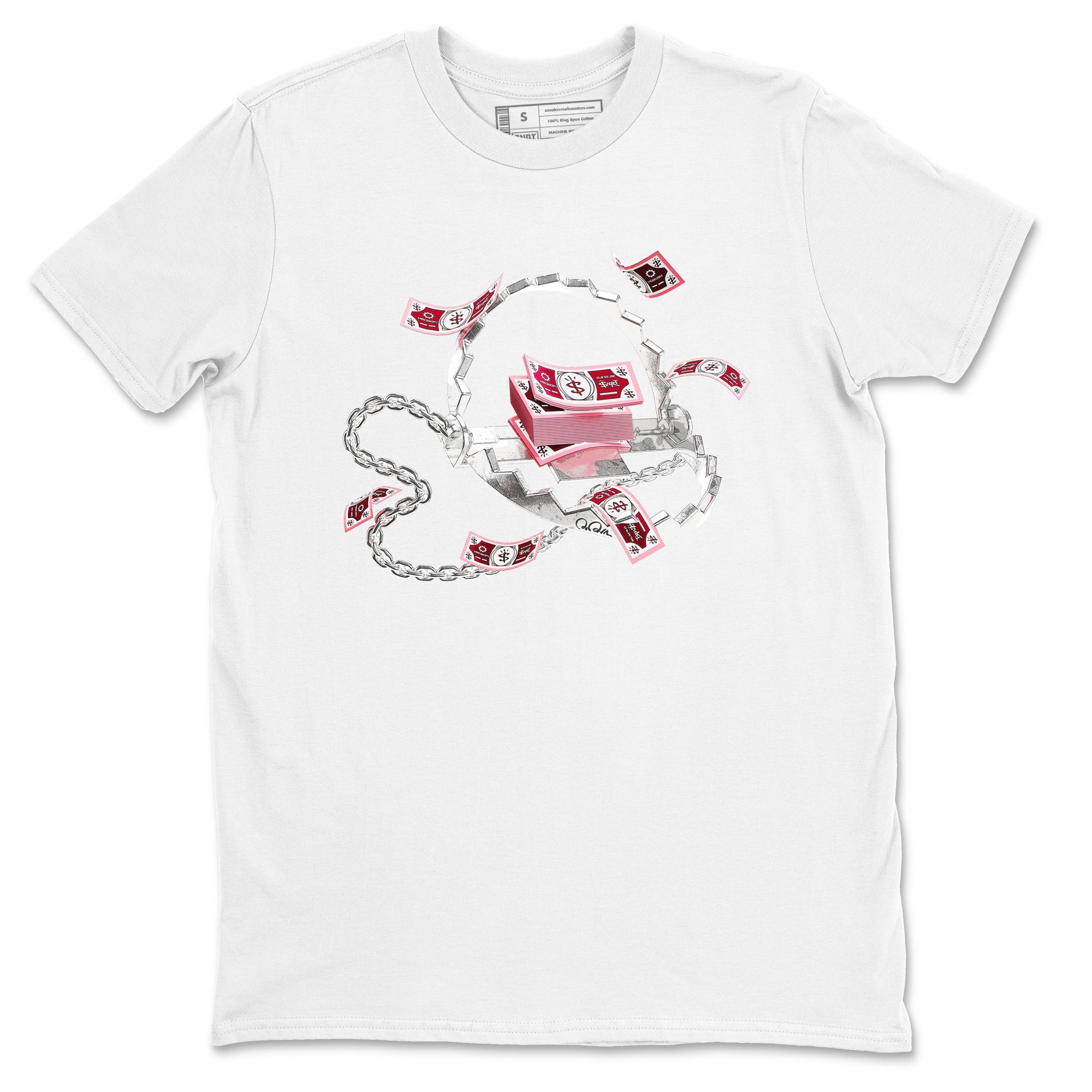 Dunk Valentines Day 2024 shirt to match jordans Trap Money sneaker tees Valentines Day Gift Drip Gear Zone unisex cotton White 2 crew neck shirt