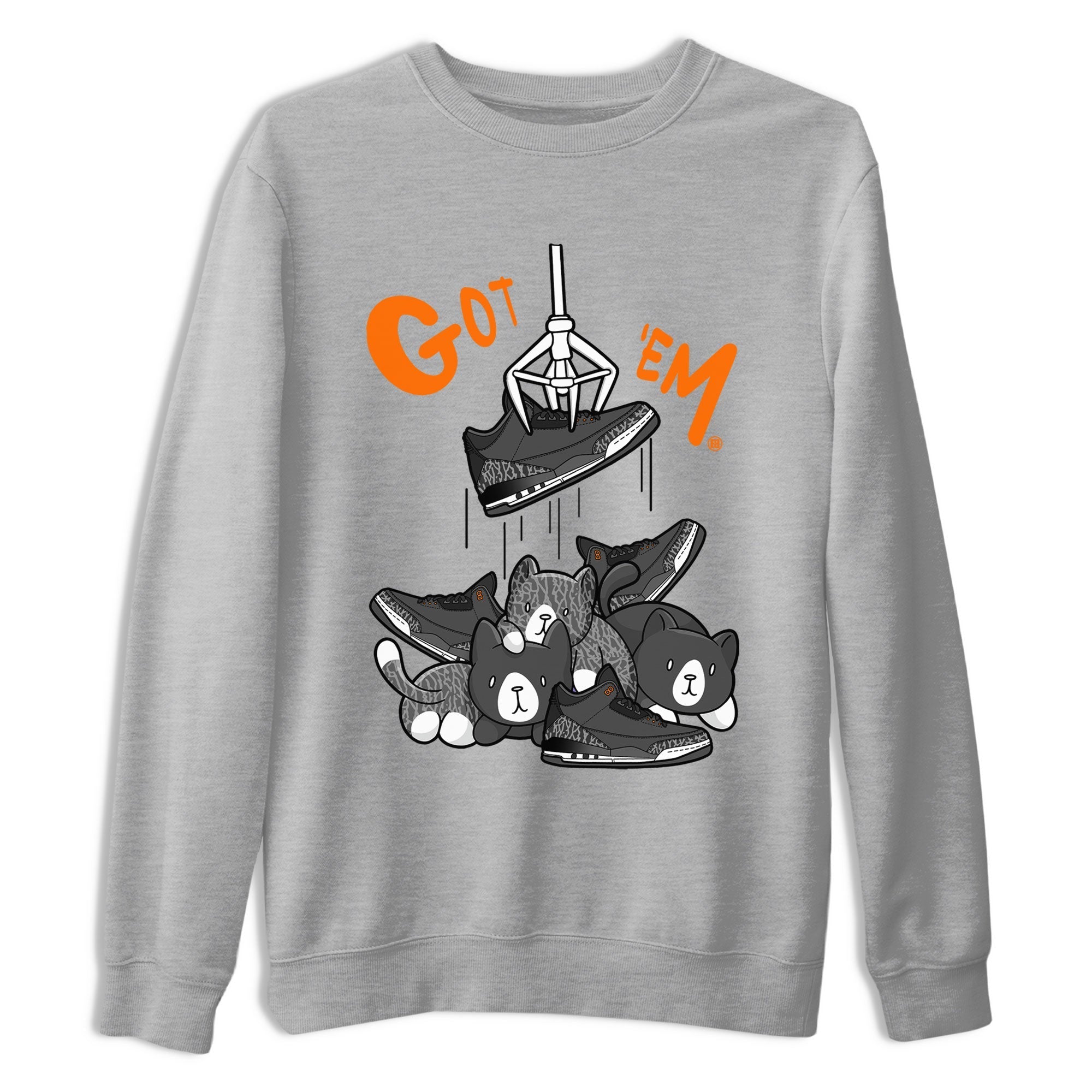3s Fear shirt to match jordans Treasure Hunter sneaker tees Air Jordan 3 Fear Drip Gear Zone Unisex Heather Grey 2 T-Shirt