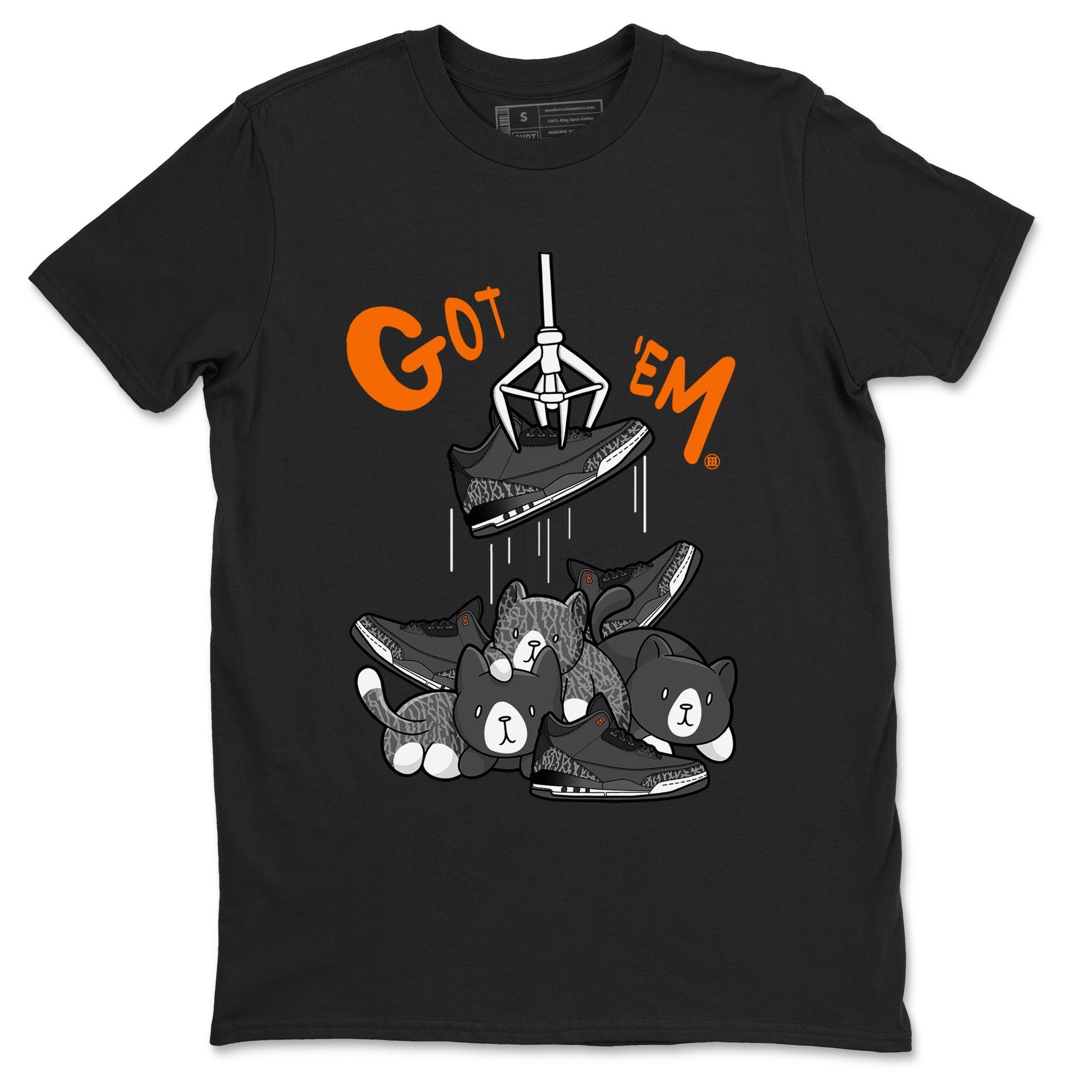 3s Fear shirt to match jordans Treasure Hunter sneaker tees Air Jordan 3 Fear Drip Gear Zone Unisex Black 2 T-Shirt
