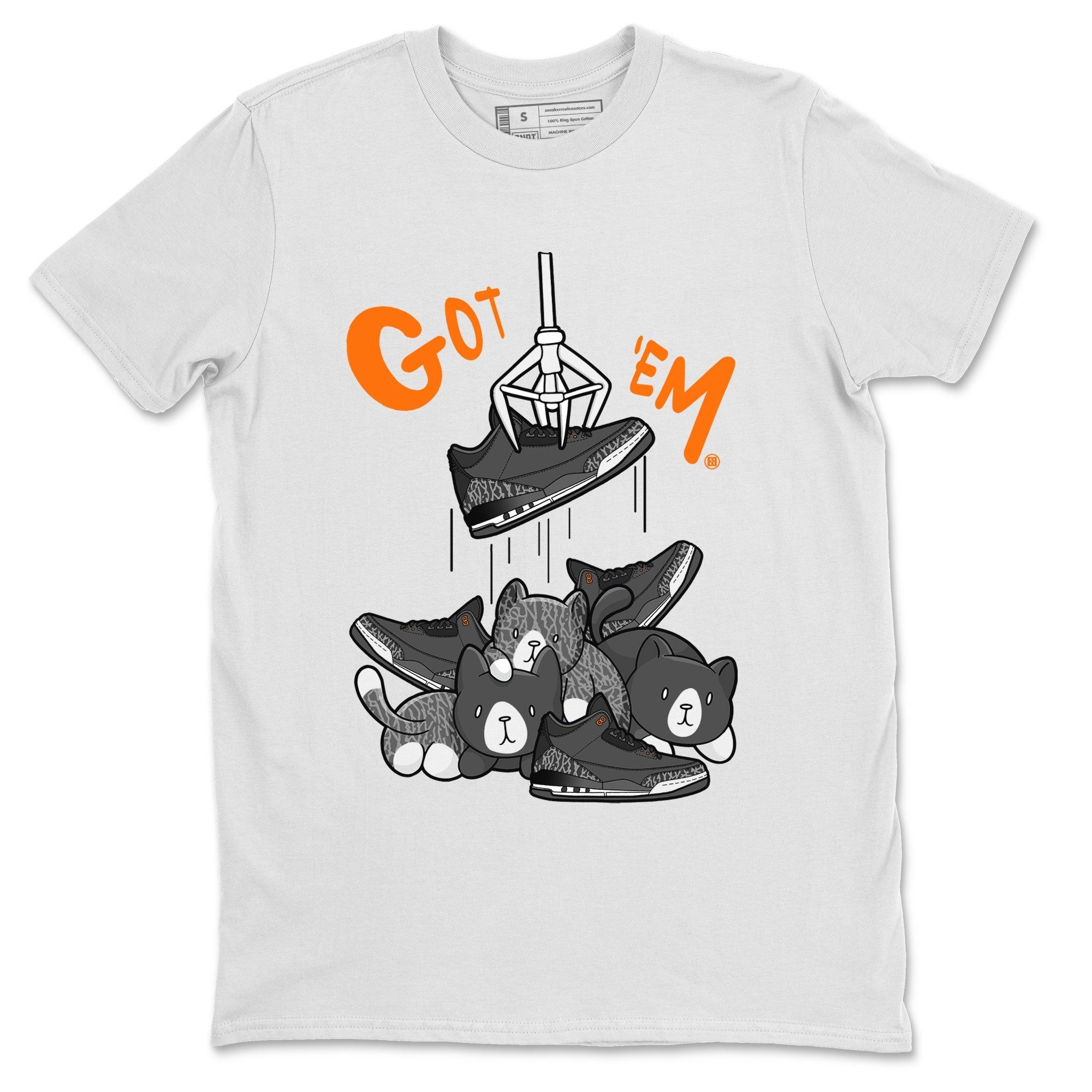 3s Fear shirt to match jordans Treasure Hunter sneaker tees Air Jordan 3 Fear Drip Gear Zone Unisex White 2 T-Shirt