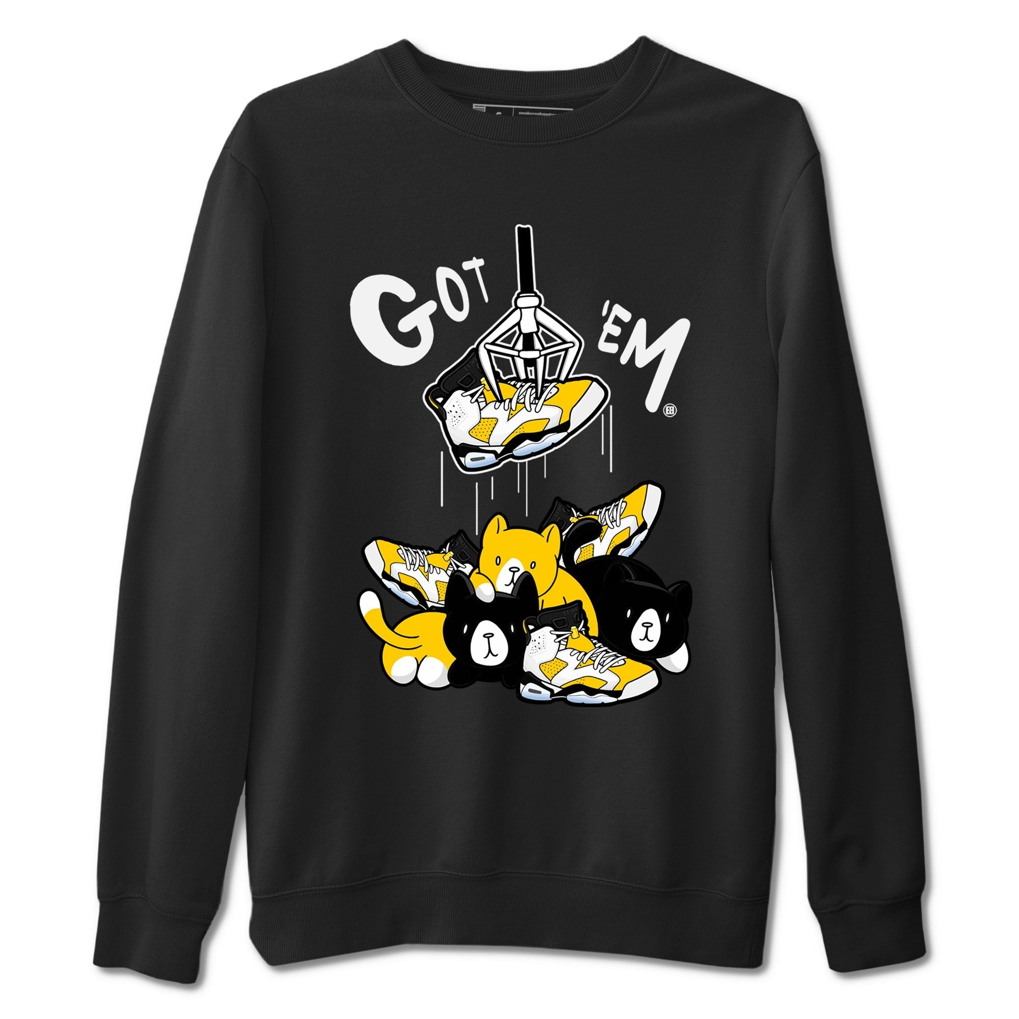AJ6 Yellow Ochre shirt to match jordans Treasure Hunter sneaker match tee Air Jordan 6 Yellow Ochre Drip Gear Zone Brand unisex cotton Black 2 crew neck shirt