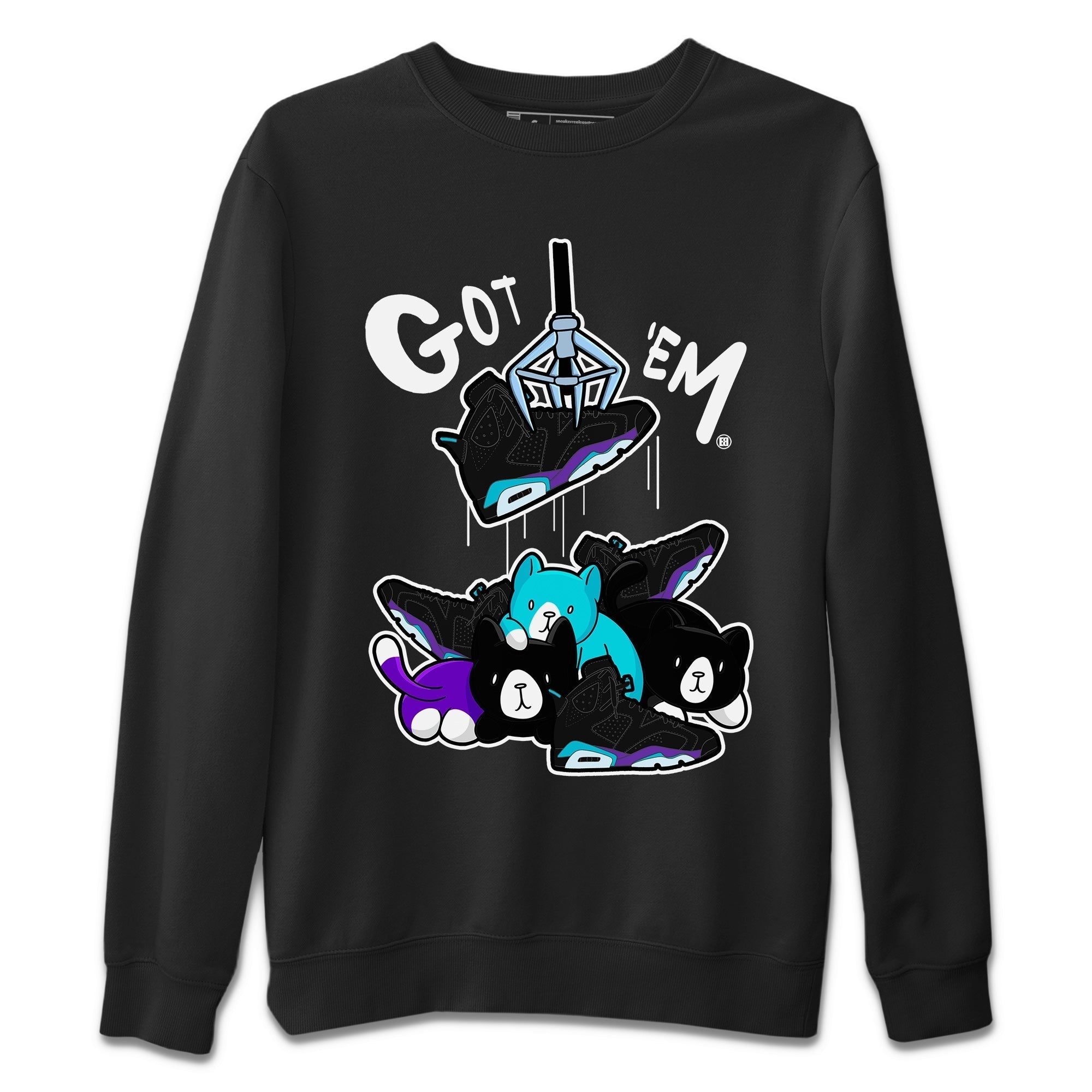 6s Aqua Sneaker Match Tees Treasure Hunter Streetwear Sneaker Shirt Air Jordan 6 Aqua Sneaker Release Tees Unisex Shirts Black 2