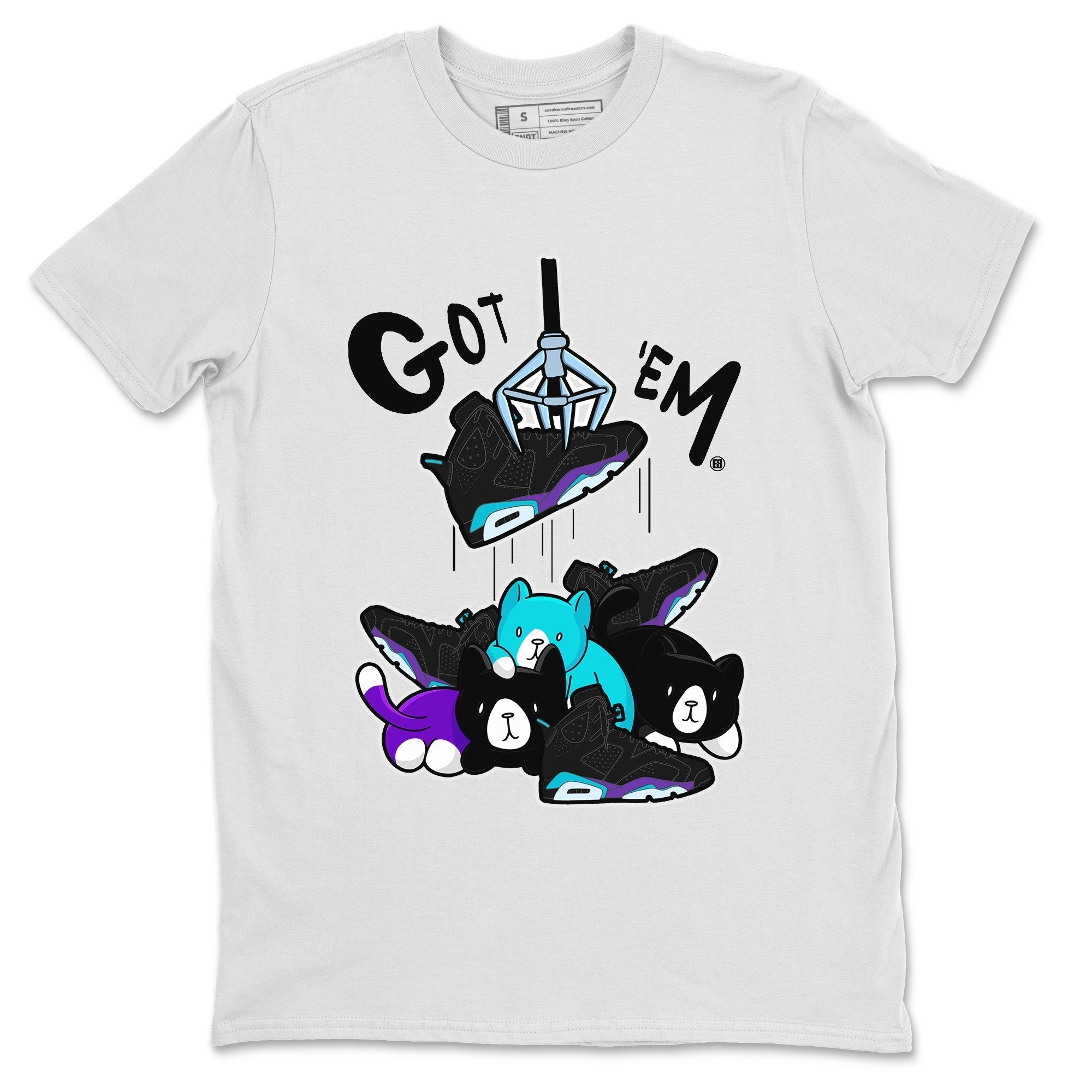 6s Aqua Sneaker Match Tees Treasure Hunter Streetwear Sneaker Shirt Air Jordan 6 Aqua Sneaker Release Tees Unisex Shirts White 2