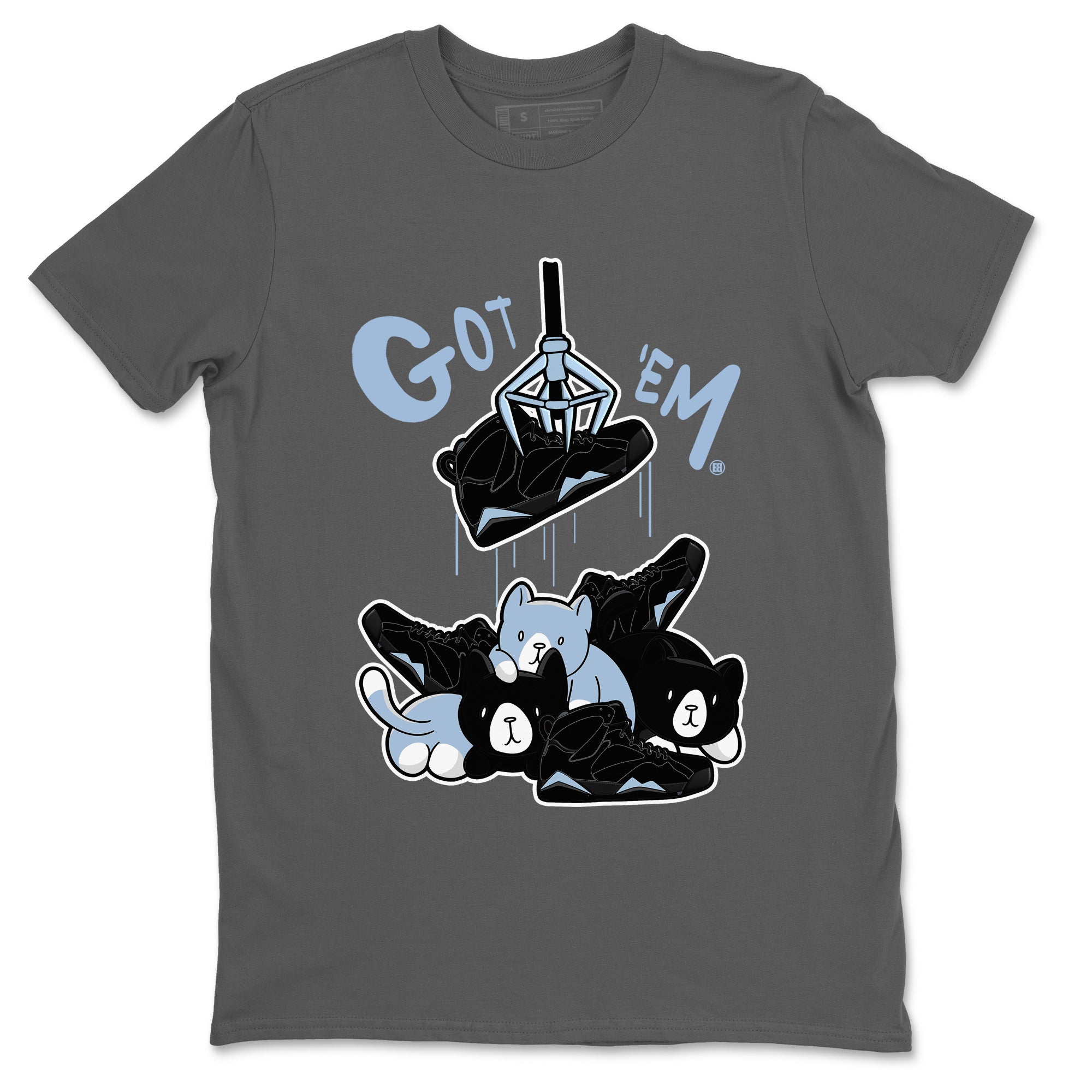 AJ7 Chambray Sneaker Match Tees Treasure Hunter Streetwear Sneaker Shirt Air Jordan 7 Chambray Sneaker Release Tees Unisex Shirts Cool Grey 2