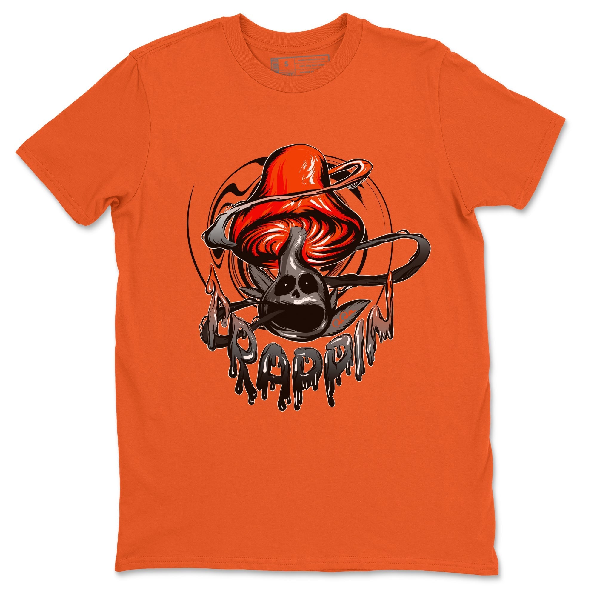 Air Jordan 12 Brilliant Orange Sneaker Match Tees Trippin Mushroom Streetwear Sneaker Shirt AJ12 Brilliant Orange Sneaker Release Tees Unisex Shirts Orange 2