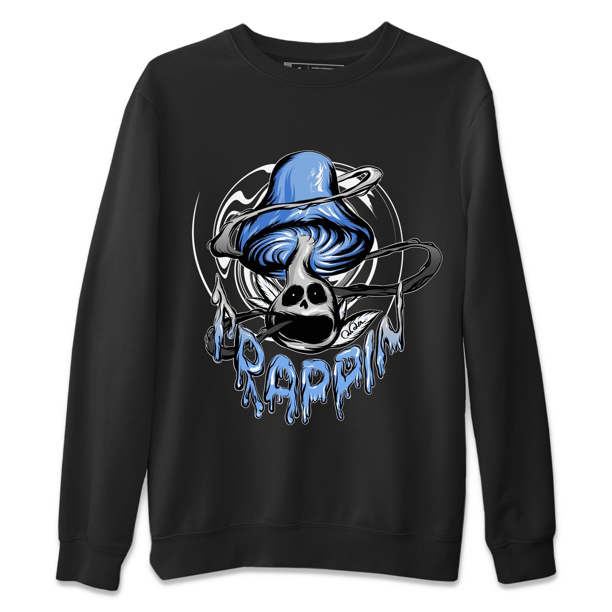 Air Jordan 5 UNC Shirt To Match Jordans Trippin Mushroom Sneaker Tees AJ5 UNC Drip Gear Zone Sneaker Matching Clothing Unisex Shirts Black 2