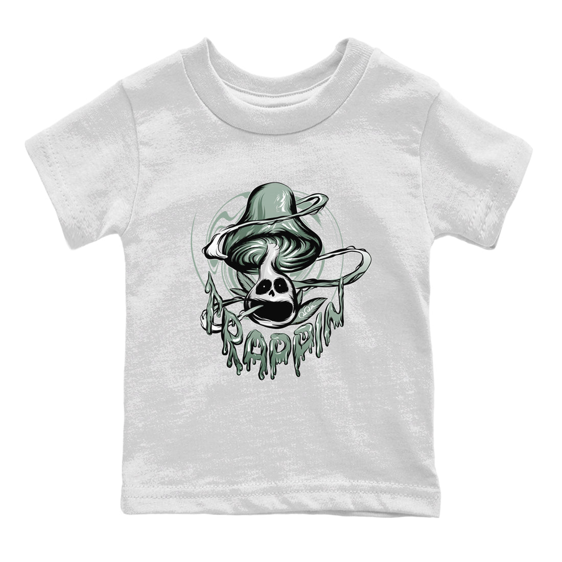 Dunk Mica Green Sneaker Match Tees Trippin Mushroom Streetwear Sneaker Shirt Dunk Low Mica Green Sneaker Release Tees Kids Shirts White 2