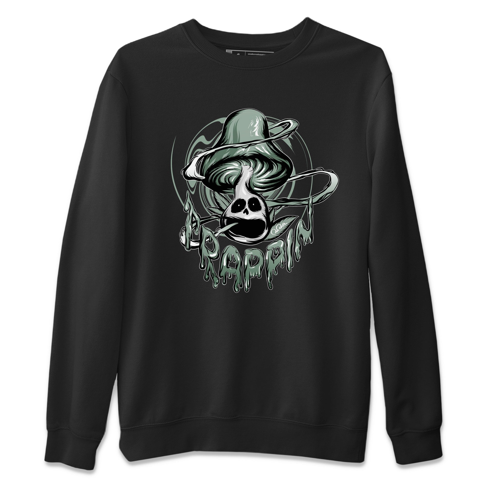 Dunk Mica Green Sneaker Match Tees Trippin Mushroom Streetwear Sneaker Shirt Dunk Low Mica Green Sneaker Release Tees Unisex Shirts Black 2