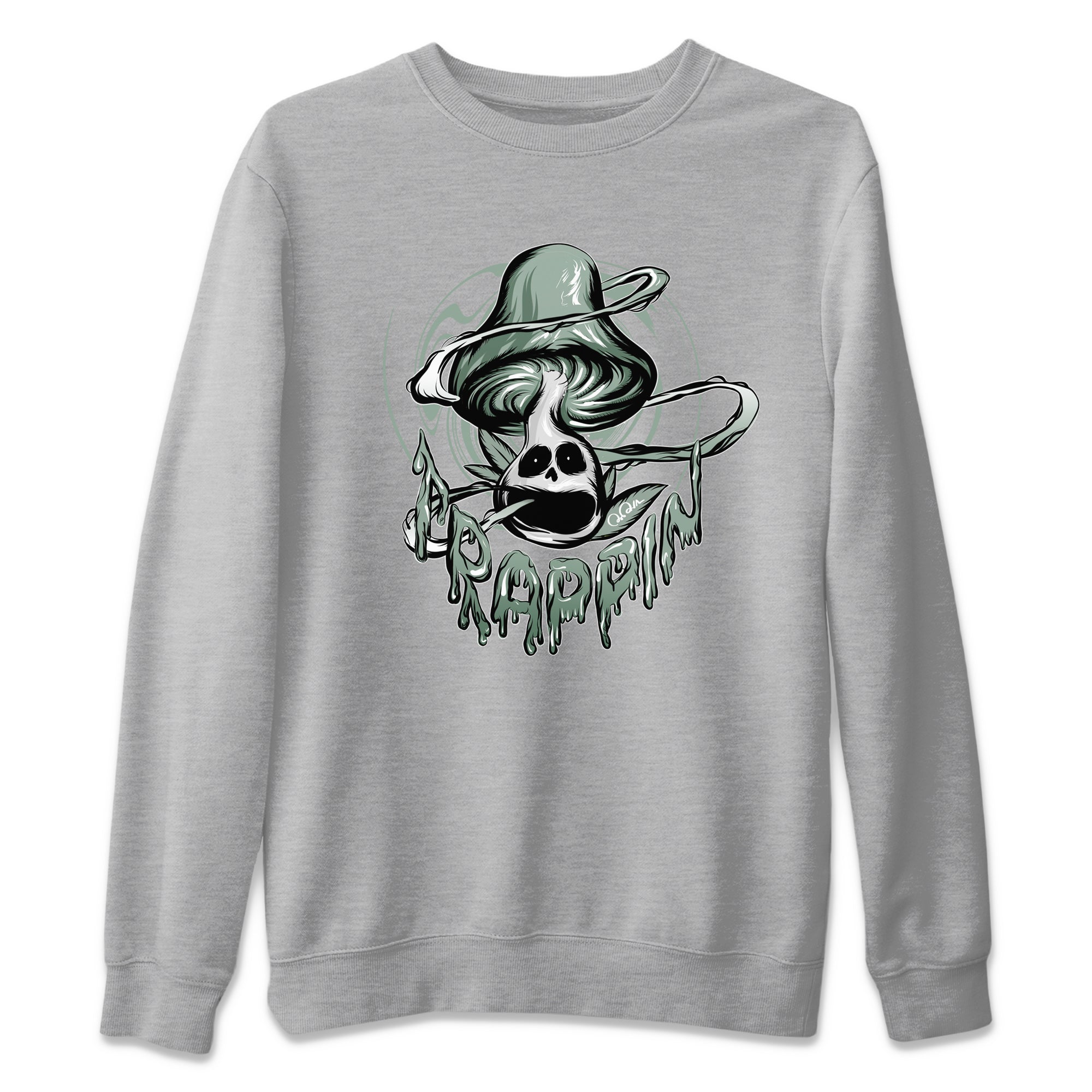 Dunk Mica Green Sneaker Match Tees Trippin Mushroom Streetwear Sneaker Shirt Dunk Low Mica Green Sneaker Release Tees Unisex Shirts Heather Grey 2