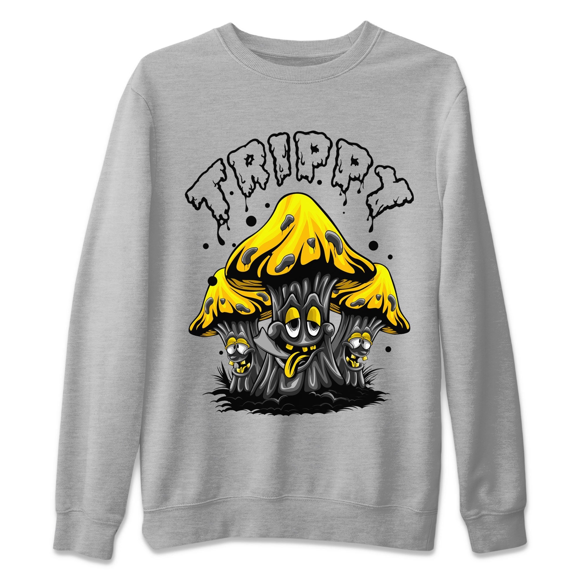 Air Jordan 4 Thunder Sneaker Match Tees Trippy Streetwear Sneaker Shirt Air Jordan 4 Retro Thunder Tee Unisex Shirts Heather Grey 2