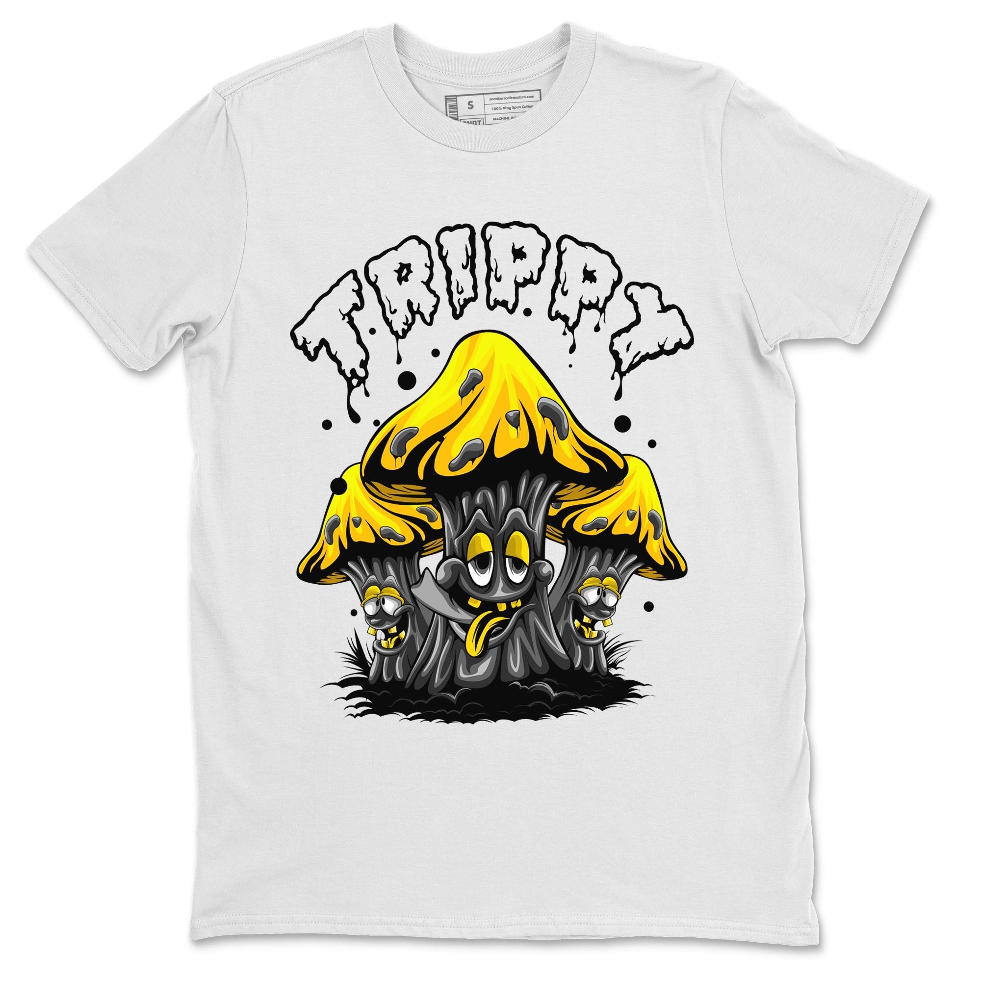 Air Jordan 4 Thunder Sneaker Match Tees Trippy Streetwear Sneaker Shirt Air Jordan 4 Retro Thunder Tee Unisex Shirts White 2