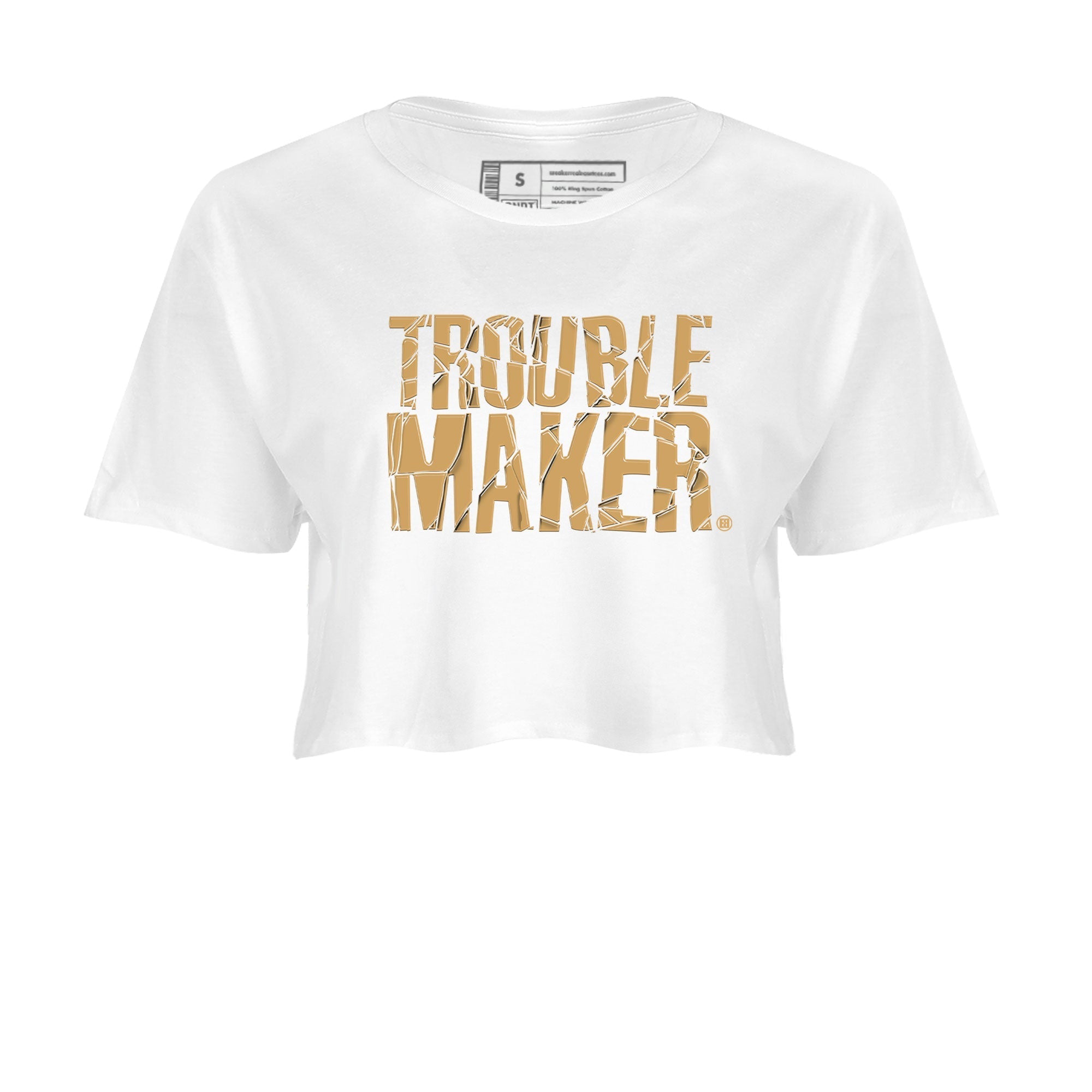 13s Wheat shirt to match jordans Trouble Maker sneaker release tees Air Jordan 13 Wheat Drip Gear Zone White 2 Crop T-Shirt